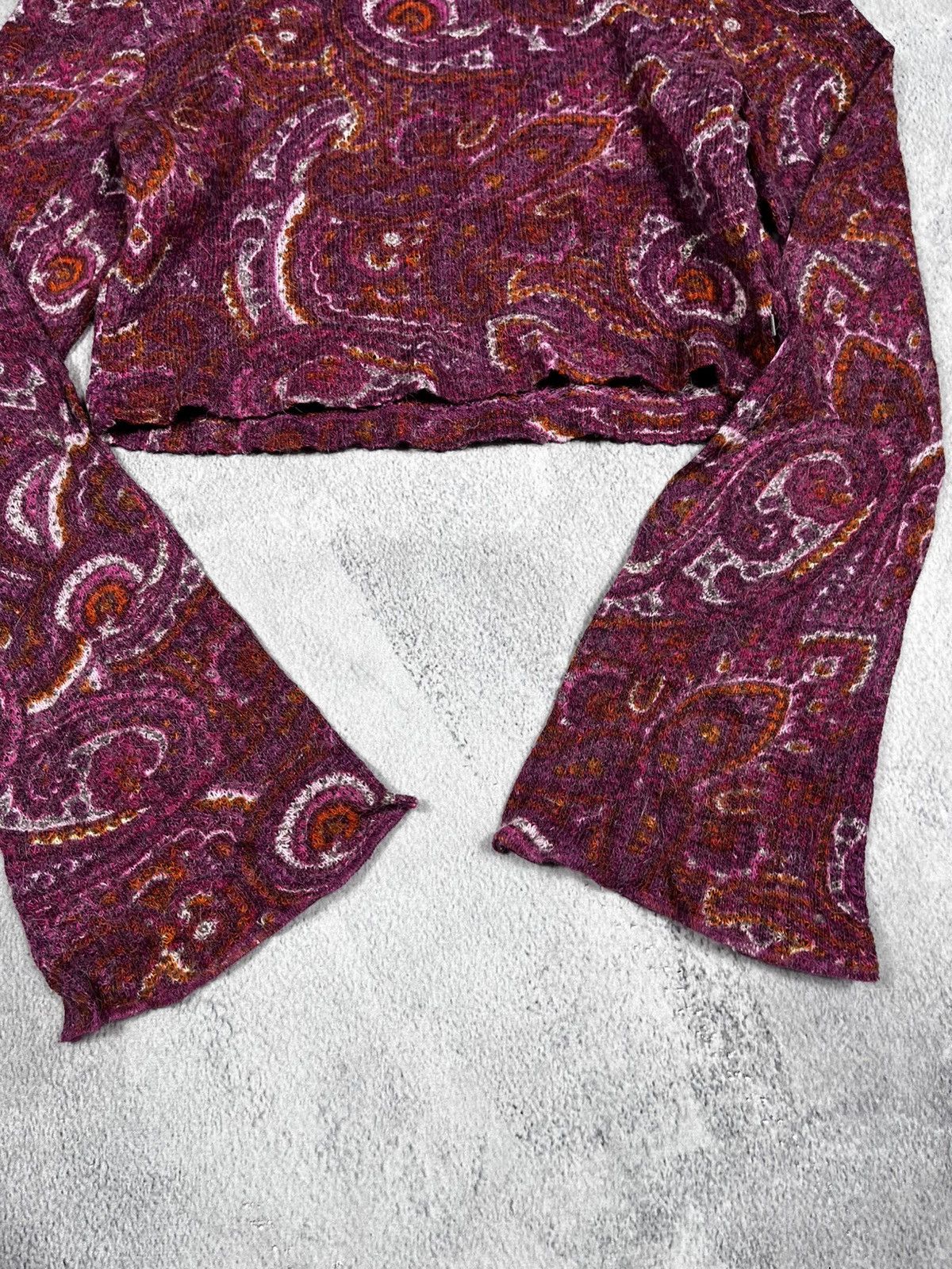 Vintage Vintage Y2K cropped flared sleeve knitted long sleeve size S Size S / US 4 / IT 40 - 5 Thumbnail