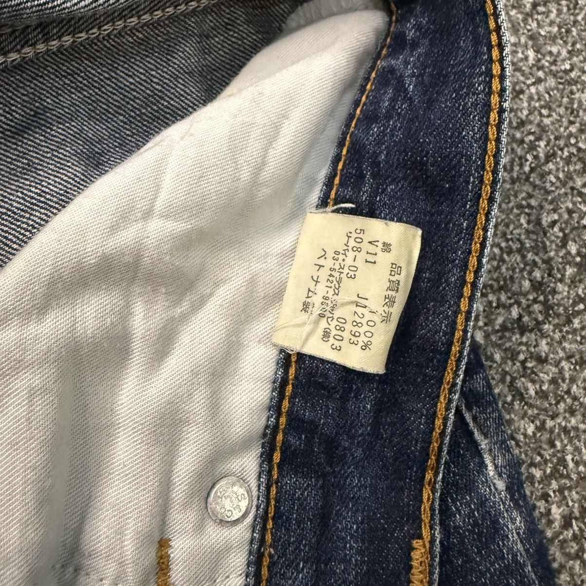 Levi's Vintage Clothing 🔥🇯🇵 Vintage 90s Japanese Levis 508 Dark Jeans Size US 31 - 13 Thumbnail