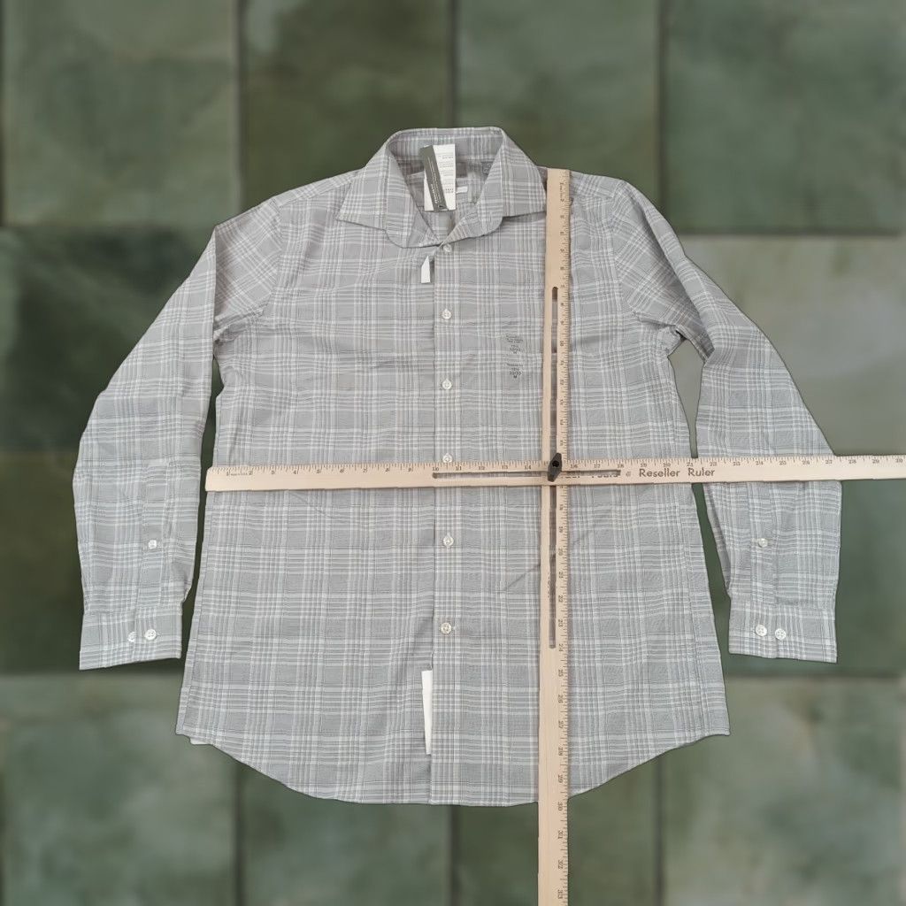 Michael Kors Michael Kors Shirt Mens 15.5-32/33 Gray Plaid Button Up Regular Fit Stretch Shirt Size US L / EU 52-54 / 3 - 1 Thumbnail