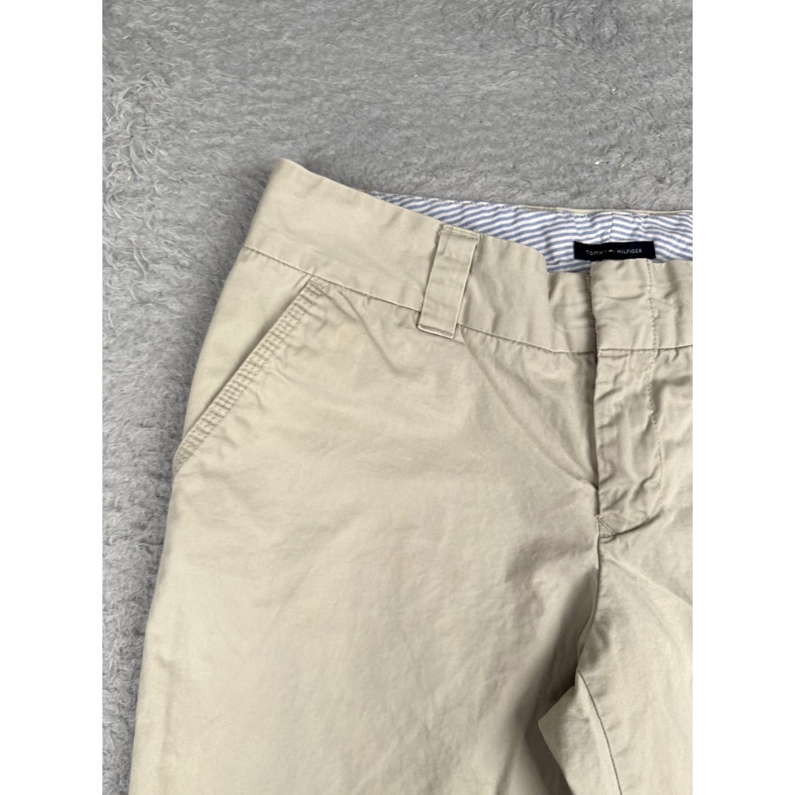 Tommy Hilfiger Tommy Hilfiger Shorts Womens 6 Beige Chino Twill Flat Front Casual Summer 28x10 Size 28" / US 6 / IT 42 - 4 Thumbnail