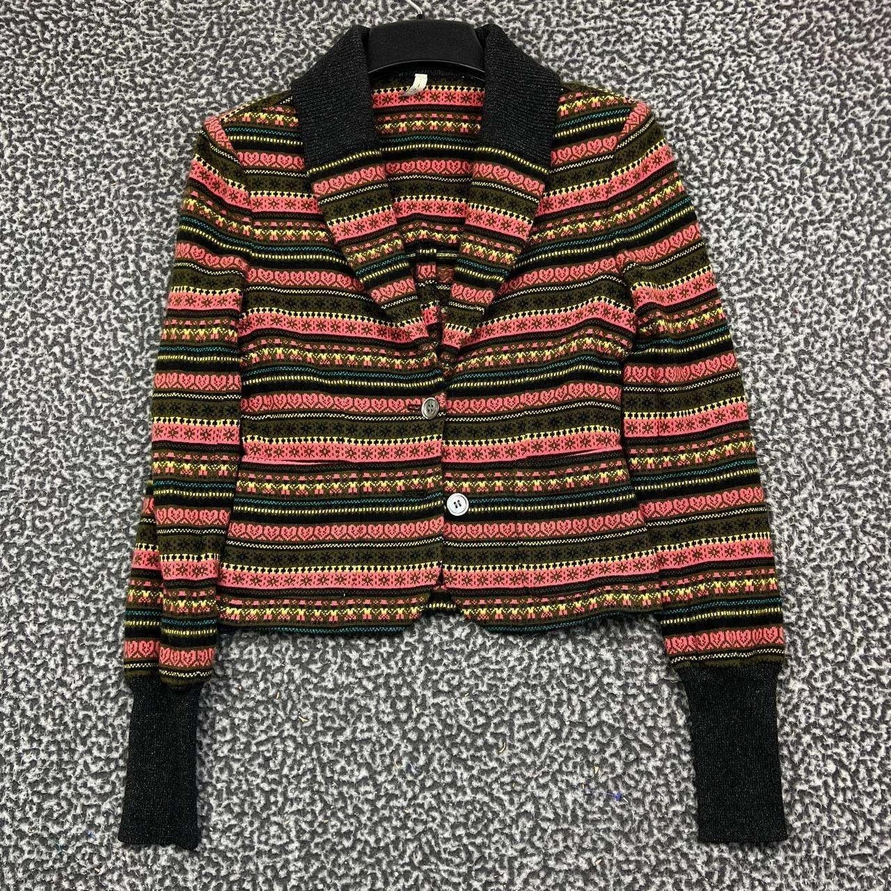 Other Iisley New York Blazer Cardigan XS Fair Isle Wool Knit Size XS / US 0-2 / IT 36-38 - 1 Thumbnail