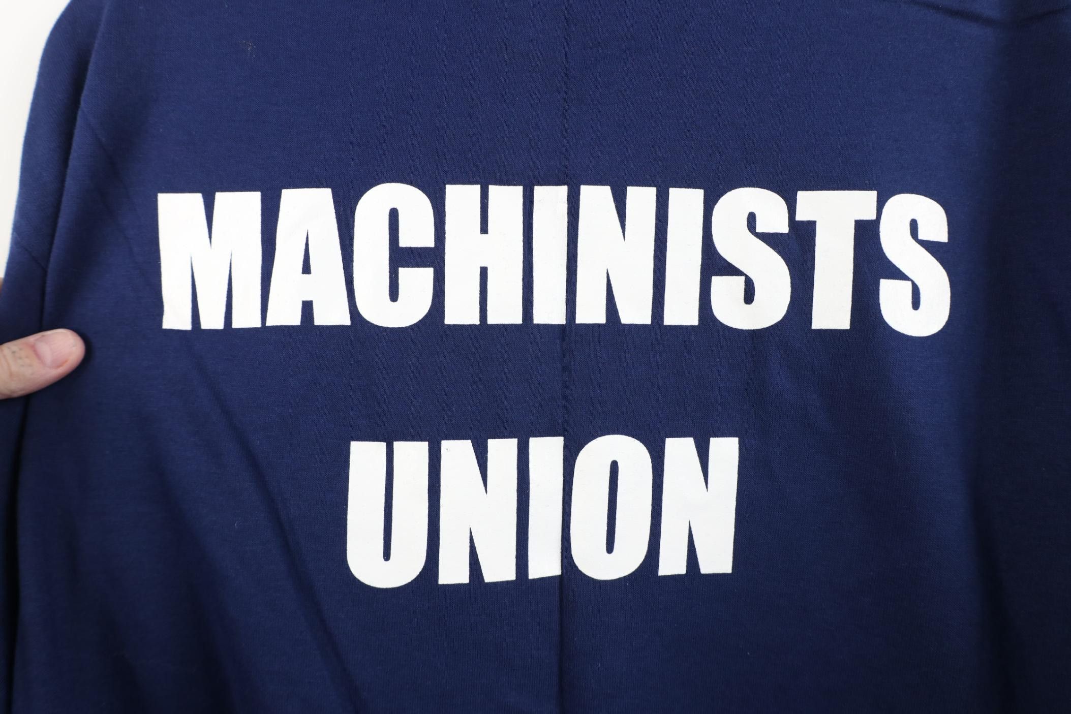 Vintage Deadstock Vintage 90s IAM Machinist Aerospace Union T-Shirt Size US XL / EU 56 / 4 - 10 Thumbnail