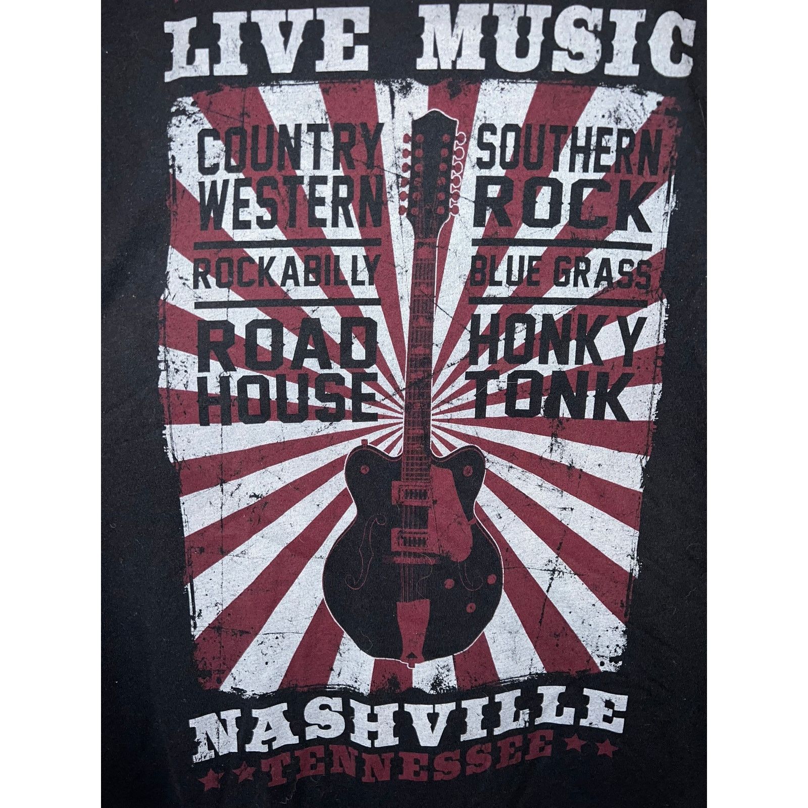 Tultex Women's Nashville Shirt Road House Tee Medium Live Music Size M / US 6-8 / IT 42-44 - 4 Thumbnail
