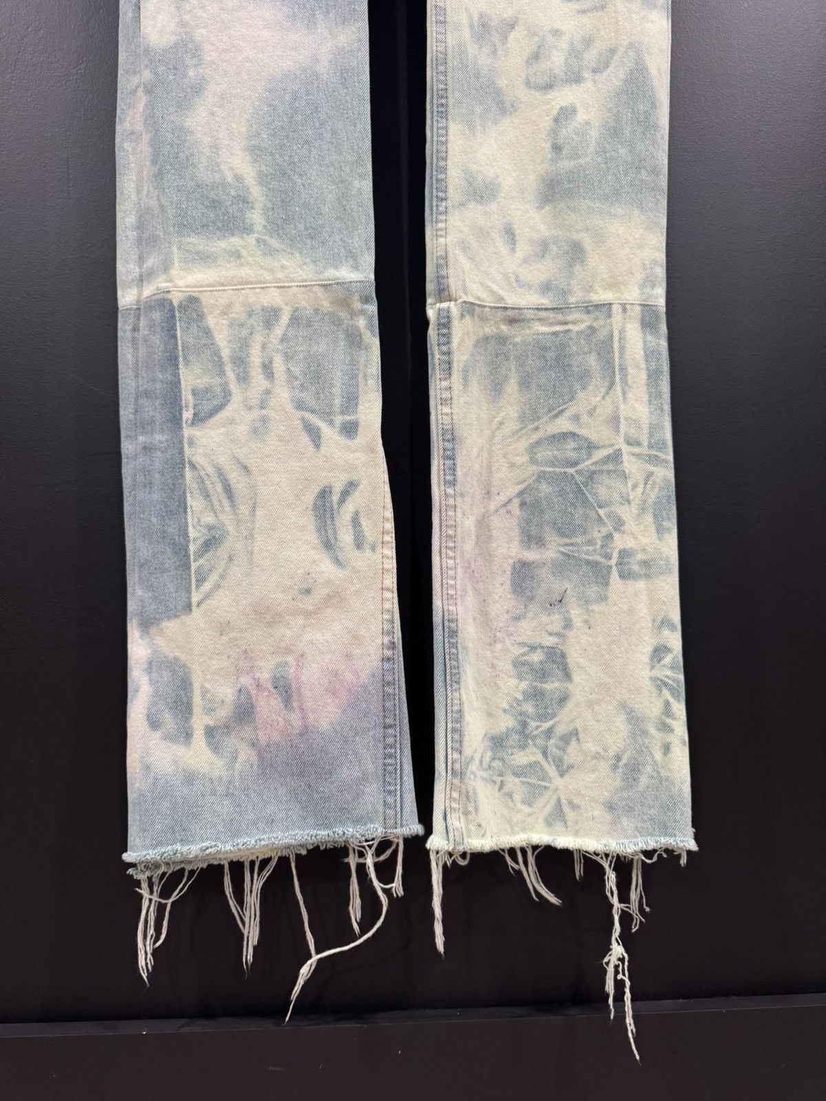 Vale Valelives Slime Green Distressed Extreme Extended Denim Size US 36 / EU 52 - 4 Thumbnail