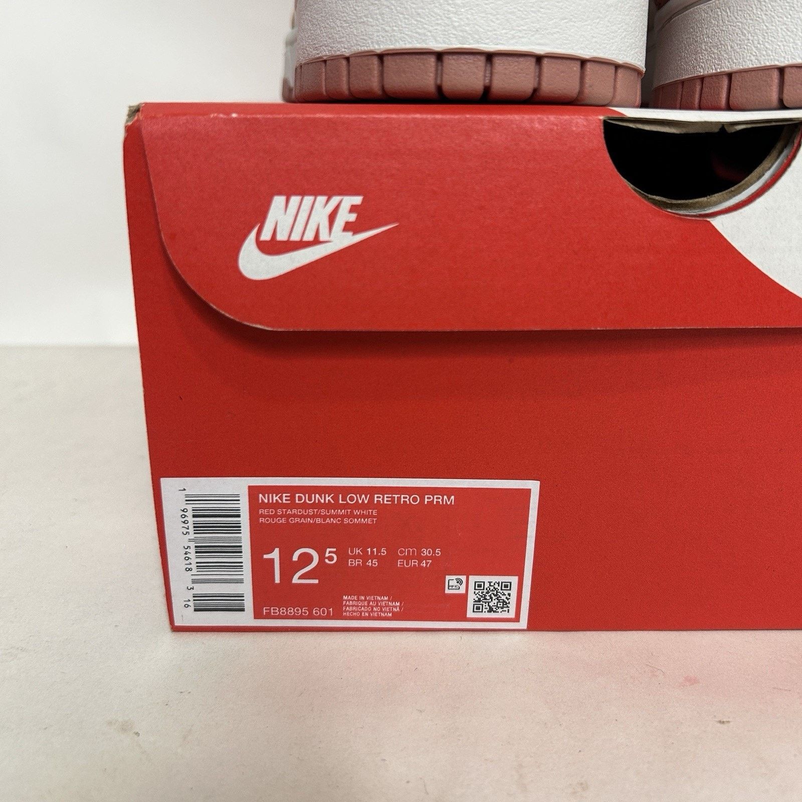 Nike Nike Dunk Low Premium “Red Stardust” Size US 12.5 / EU 45-46 - 5 Thumbnail