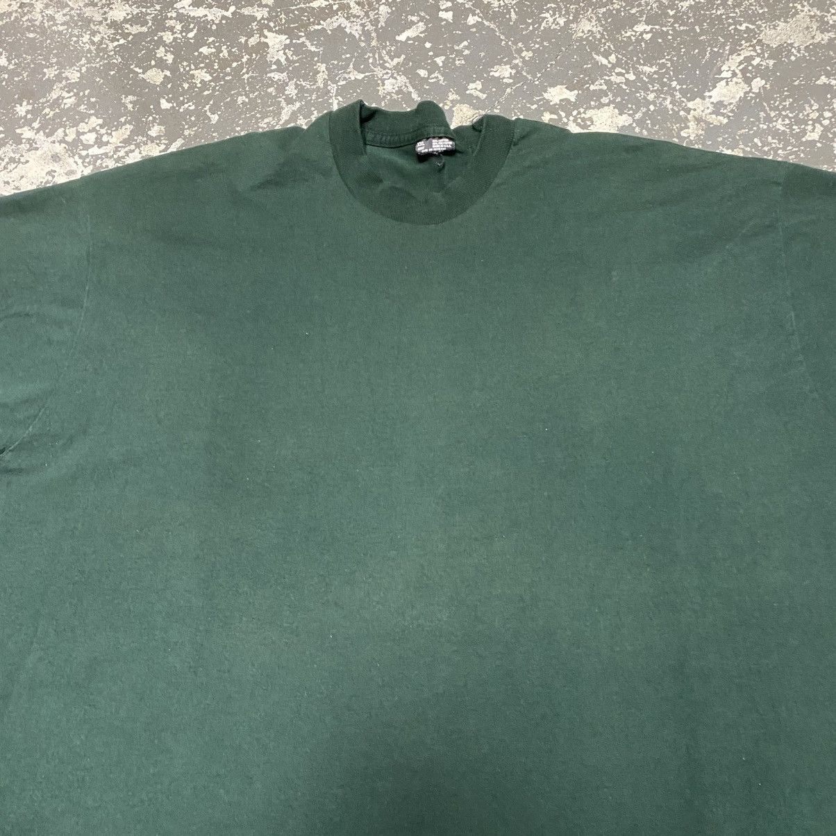 Unsound Rags × Vintage Vintage Green Fruit Of The Loom Faded 90s USA Tshirt Size US XXL / EU 58 / 5 - 3 Thumbnail
