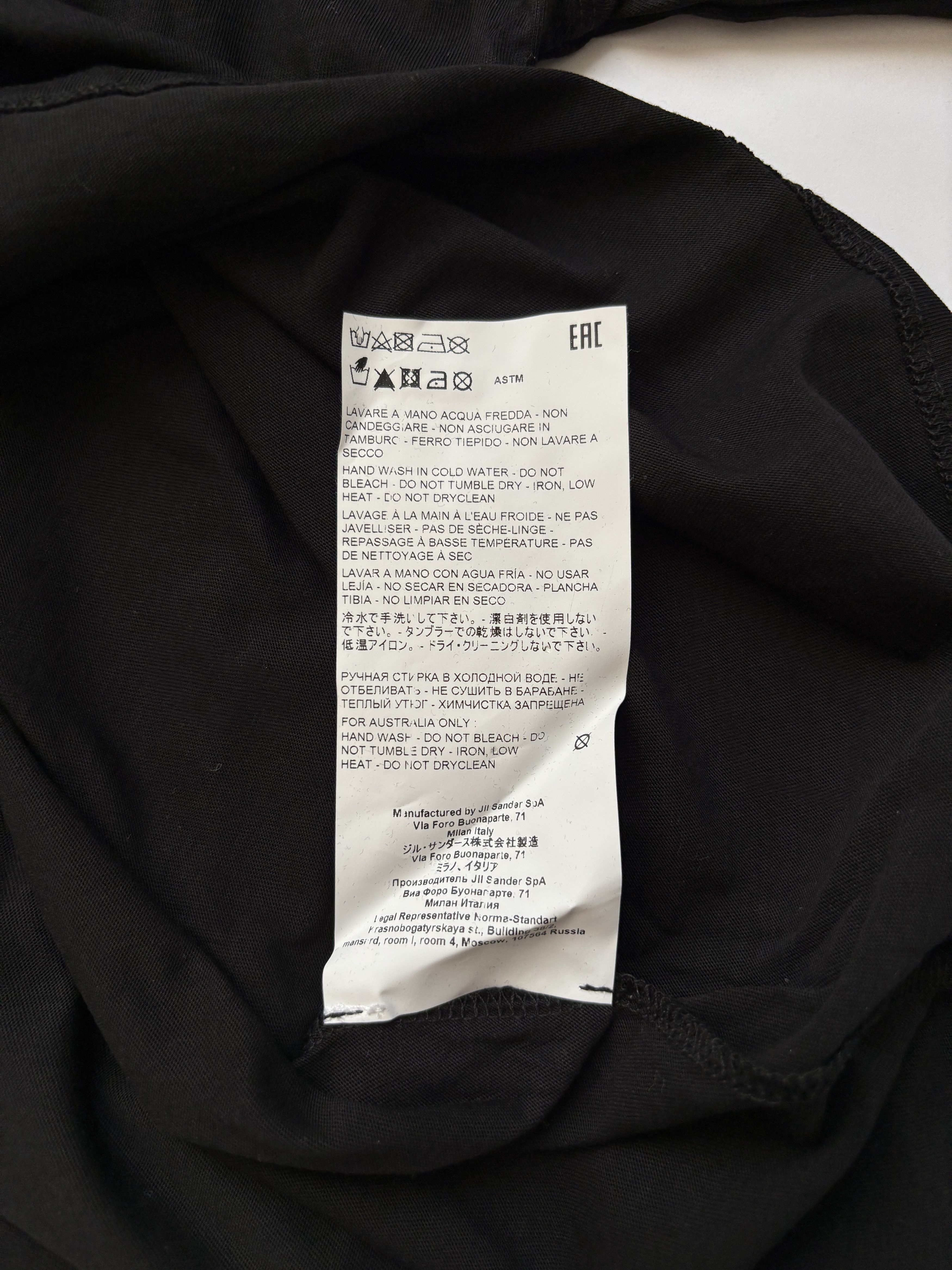 Jil Sander ⚡️QUICK SALE⚡️Jil Sander Black Short Sleeve T-Shirt Size US S / EU 44-46 / 1 - 4 Thumbnail