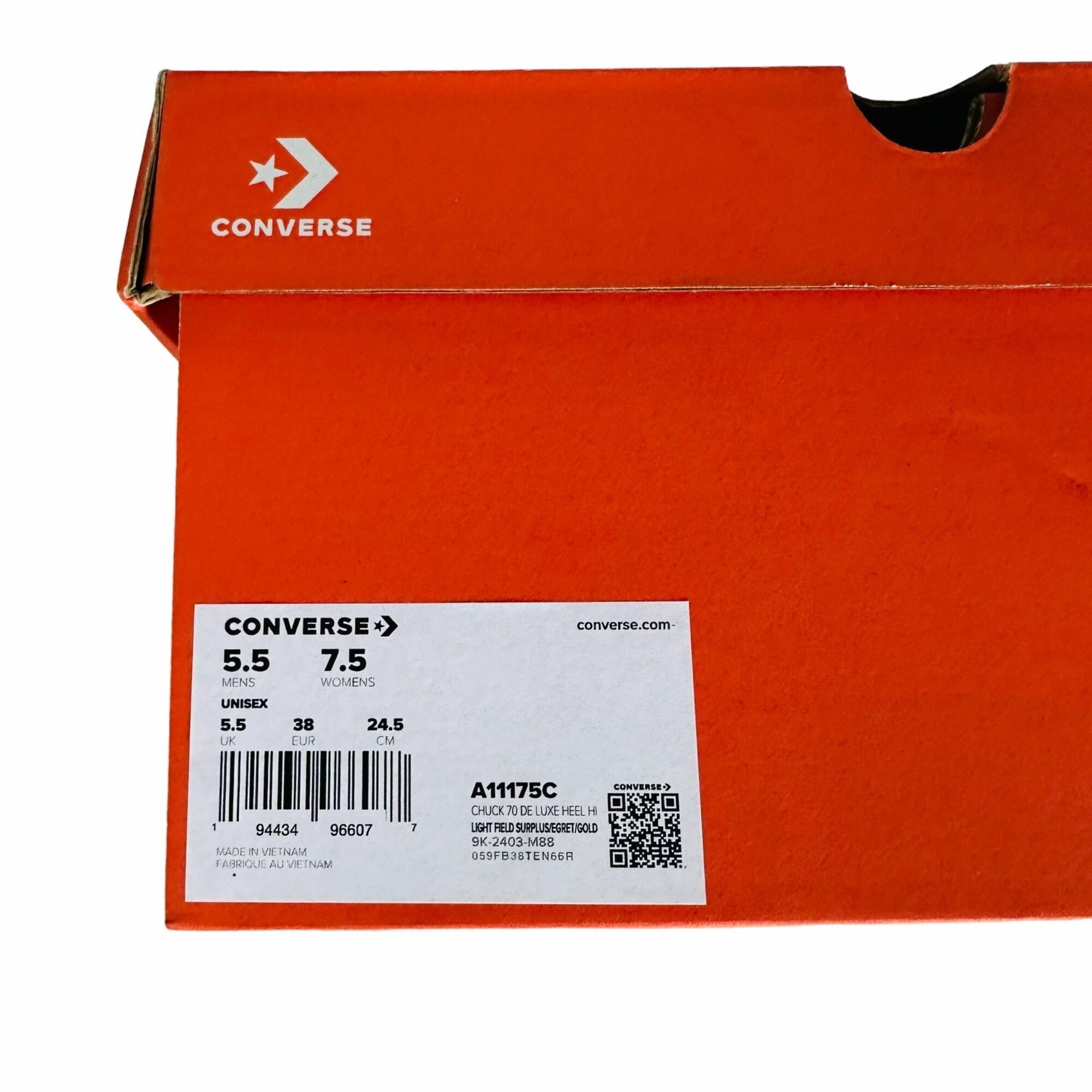 Converse ❤️Converse Chuck 70 De Luxe High Heel Green Platform Size 5. Size US 5.5 / EU 38 - 7 Thumbnail