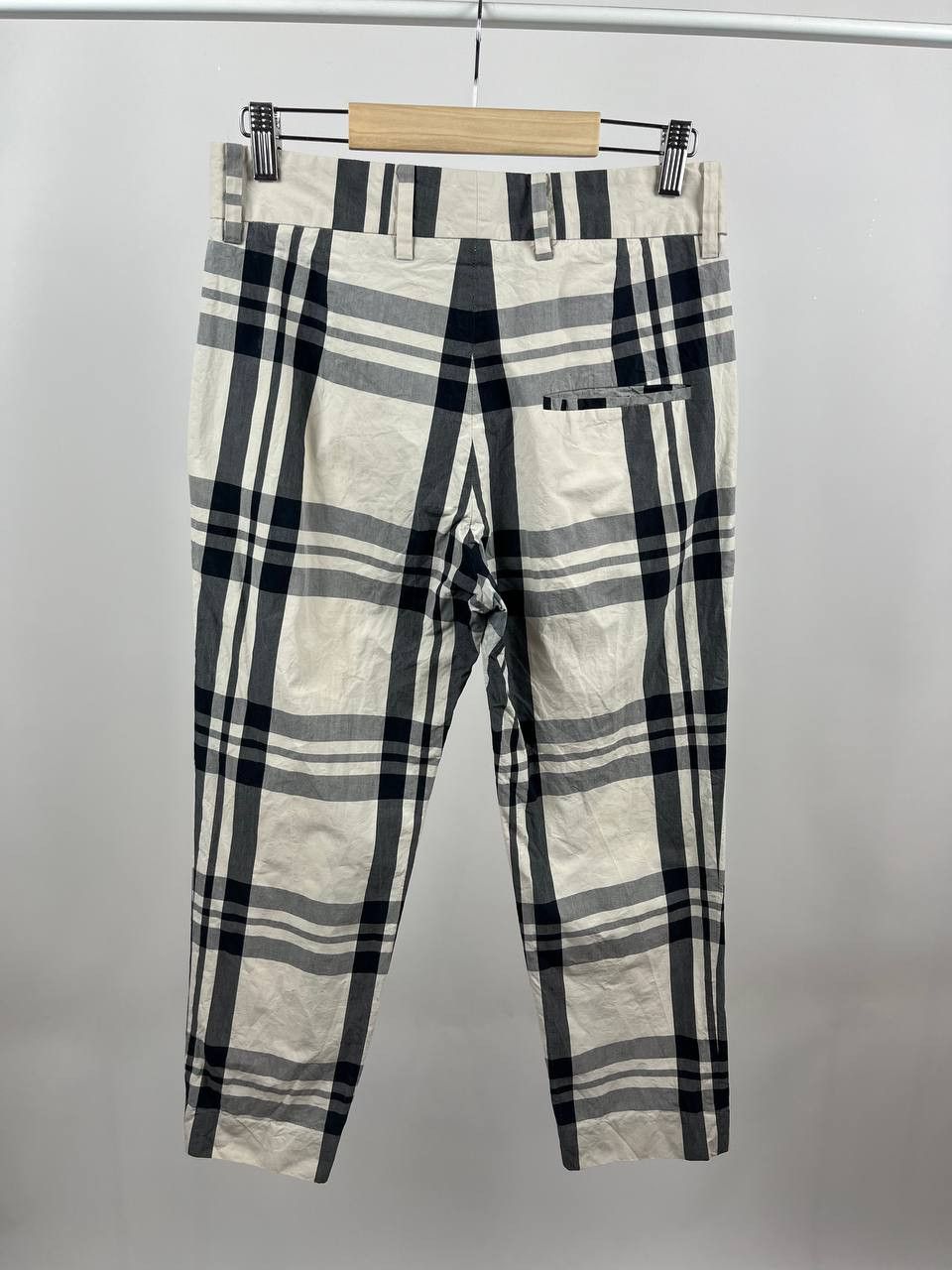 SOFIE D'HOORE Sofie D'hooreTartan Check Trousers Black White Plaid Size 30" / US 8 / IT 44 - 2 Thumbnail