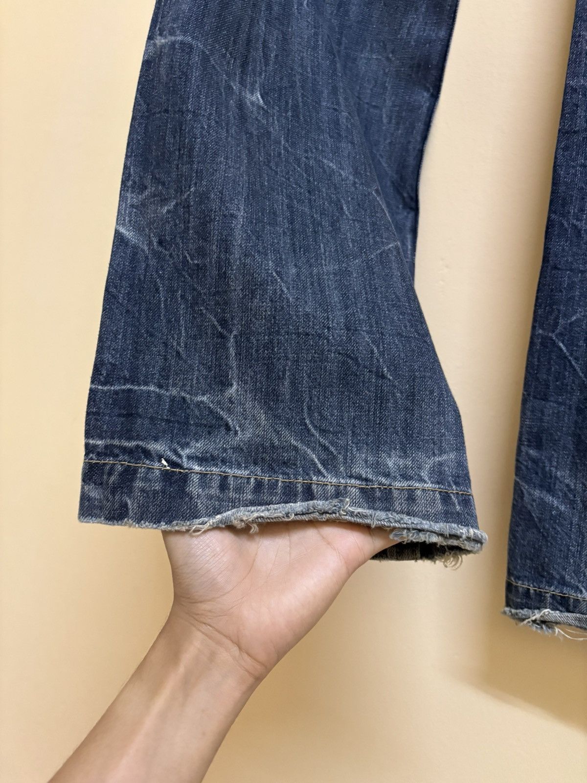 If Six Was Nine × Japanese Brand Vintage Y2k Oririn Jeans Spell Out Poem Flared Jeans Size US 32 / EU 48 - 20 Thumbnail