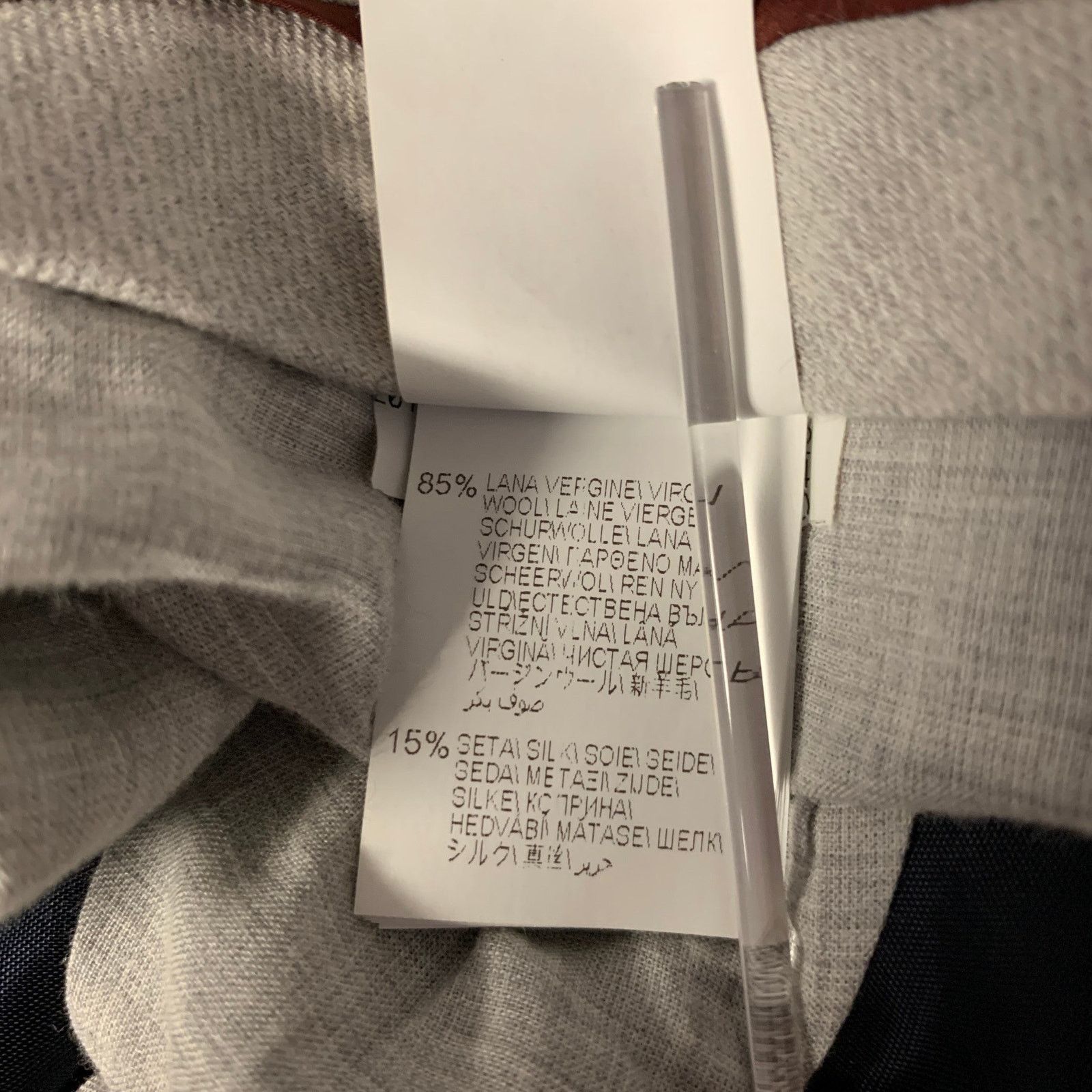 Brunello Cucinelli BRUNELLO CUCINELLI Size 40 Navy Wool Blend Notch Lapel Suit Size 40R - 12 Thumbnail
