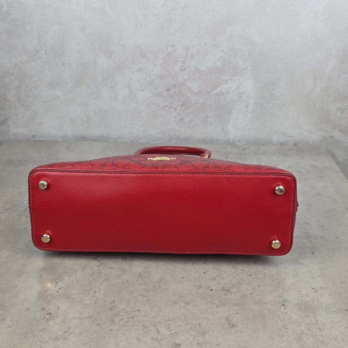 Coach Coach 2558 Katy Satchel In Signature Canvas Red Hand Bag Size ONE SIZE - 13 Thumbnail