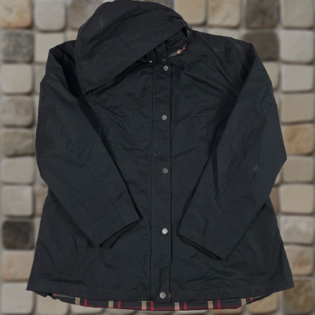 Pendleton VINTAGE Pendleton Jacket Women XL Black Rain Water Resistant Hooded Plaid Lined Size XL / US 12-14 / IT 48-50 - 1 Thumbnail