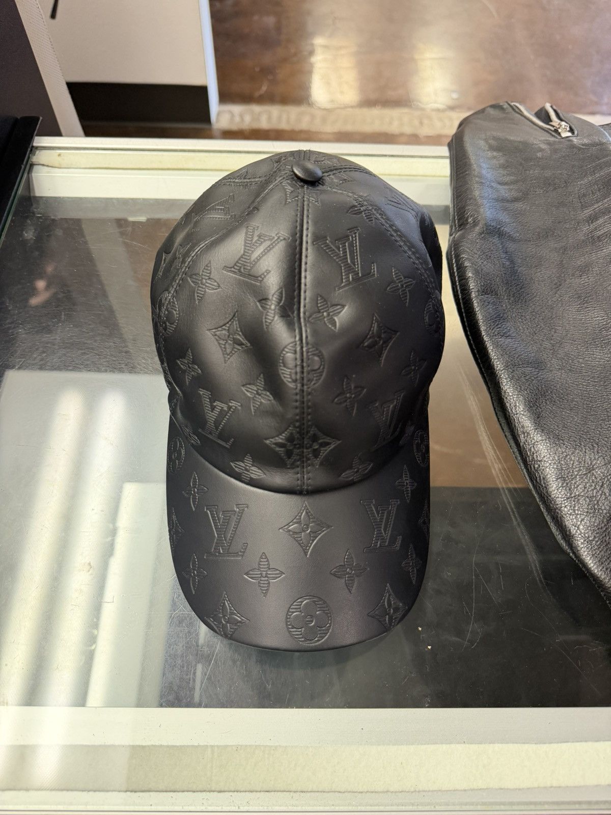 Louis Vuitton Embossed Leather Hat