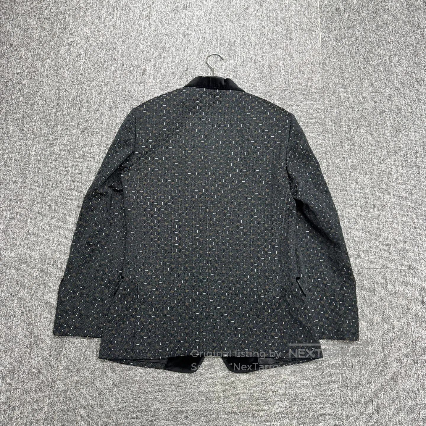 Dolce & Gabbana Dolce Gabbana Elegant velvet collar pattern printed suit j Size 44R - 2 Thumbnail