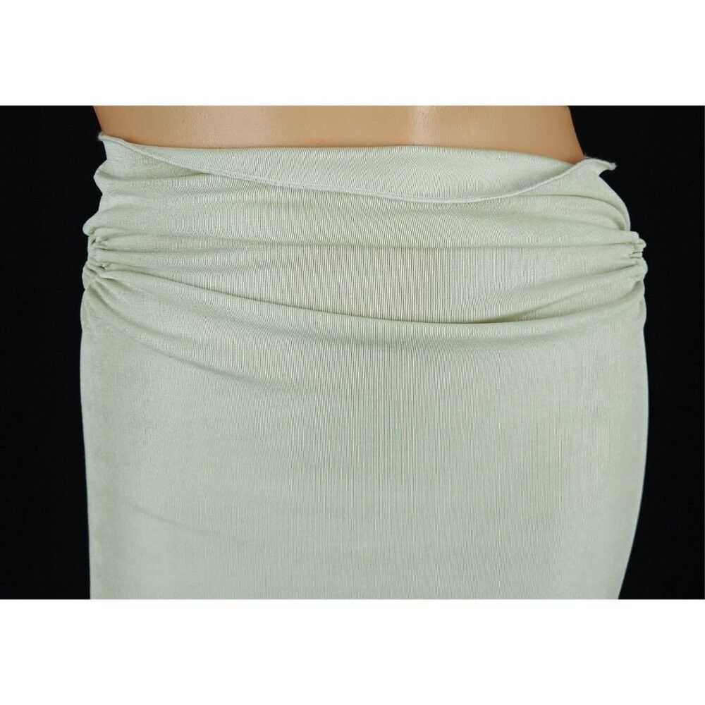 TYRELL Tyrell Stretch Jersey Maxi Skirt Size XL Green SSENSE Size 38" / US 16 / IT 52 - 2 Thumbnail