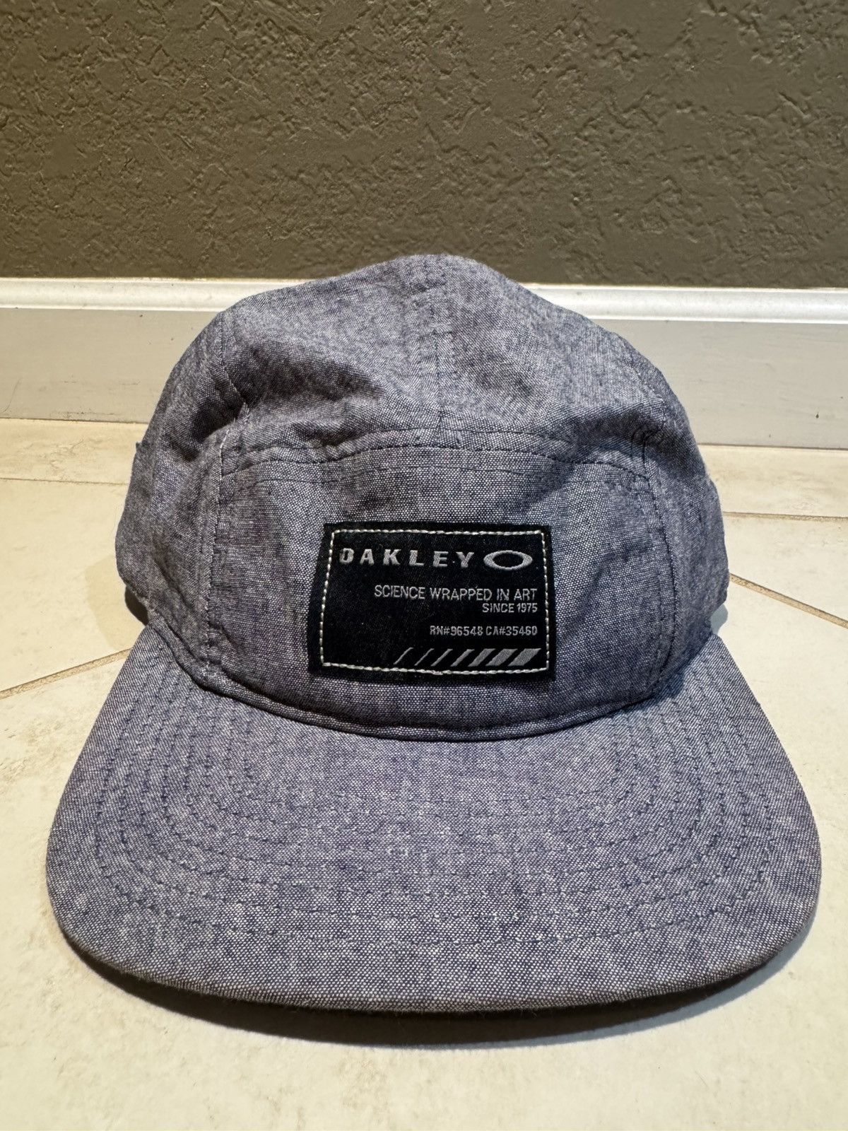 2000’s Oakley cap Oakley Oakley 2000s Science Wrapped in Art Camp Cap Blue Strapback