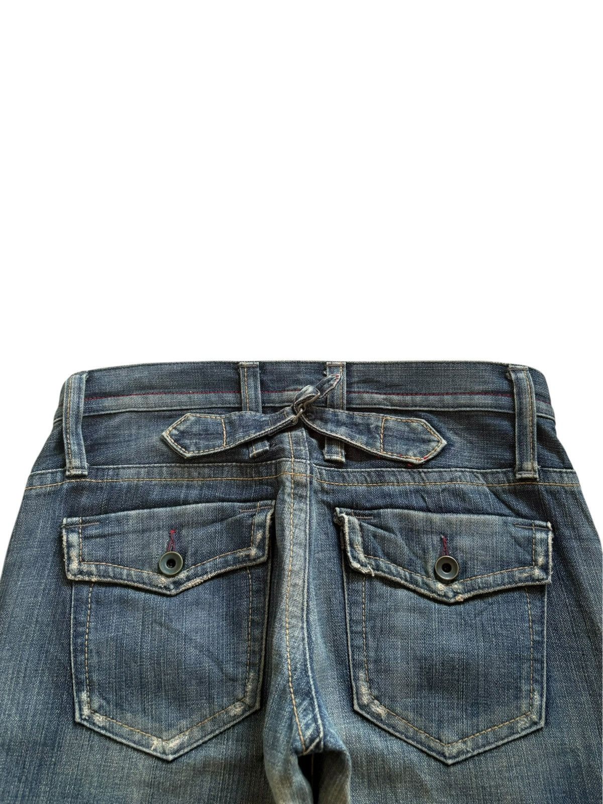 Japanese Brand Vintage Japanese Brand Bush Pant Buckle Back Flare Jeans Size US 30 / EU 46 - 8 Thumbnail