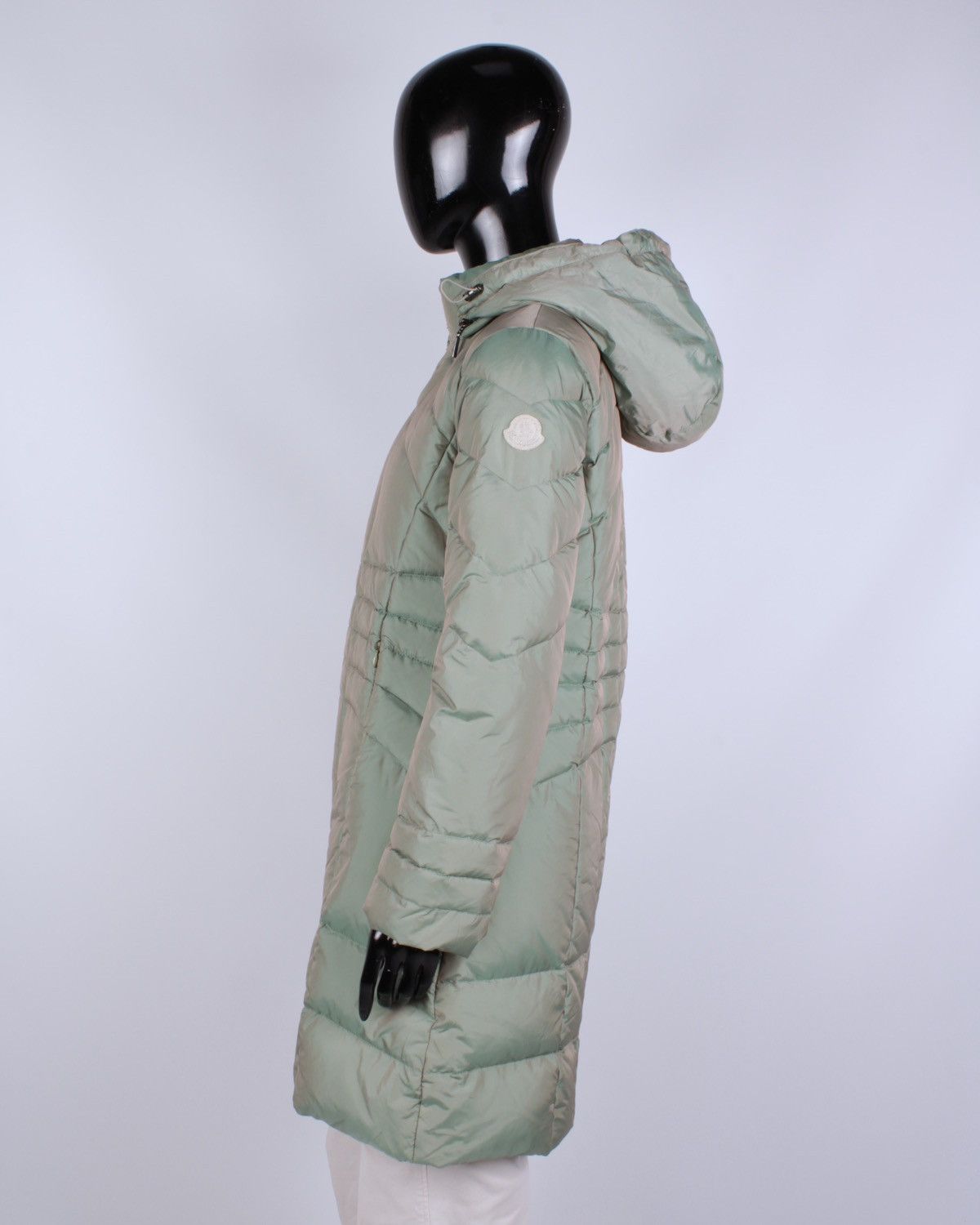 Designer × Moncler × Vintage MONCLER Vintage Silver Logo Kids Girl Womens Long Jacket Size XS / US 0-2 / IT 36-38 - 3 Thumbnail