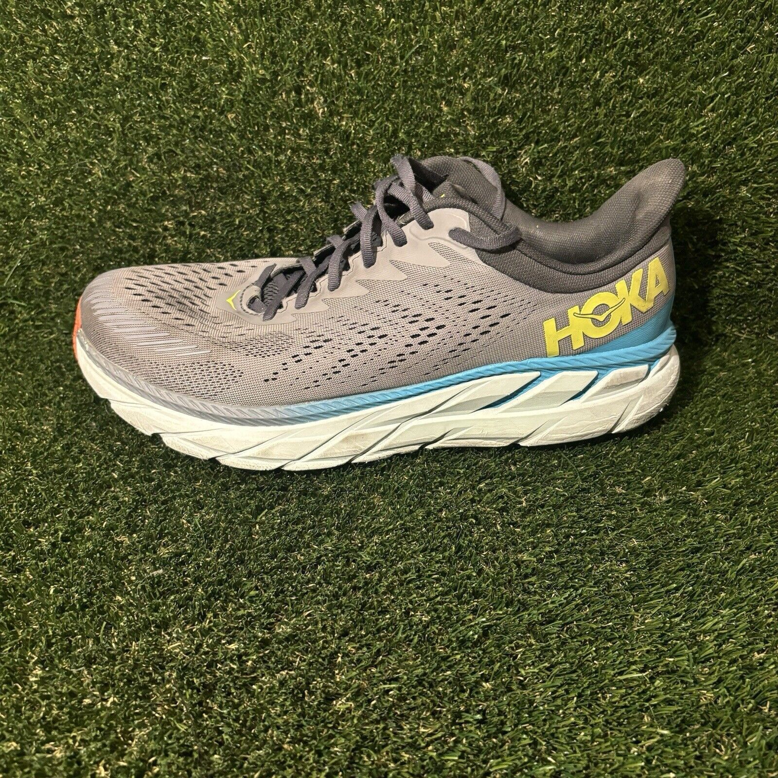 Hoka Size 12.5 - Hoka One One Clifton 7 Gray - 1110508-WDDS Size US 12.5 / EU 45-46 - 1 Thumbnail