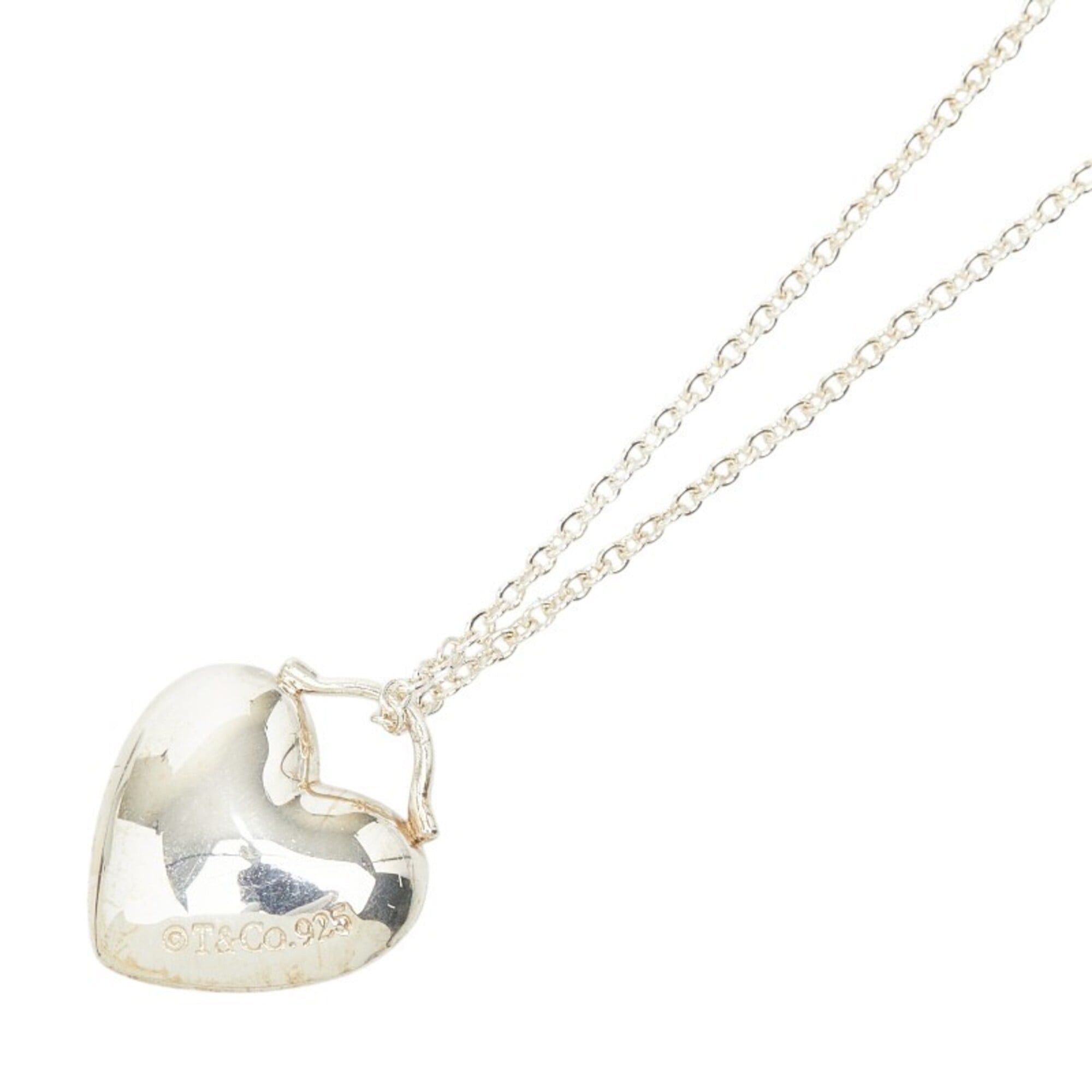 Tiffany & Co. Tiffany & Co. Heart Motif Chain Pendant Necklace, SV925 Silver, Women's. Size ONE SIZE - 1 Thumbnail