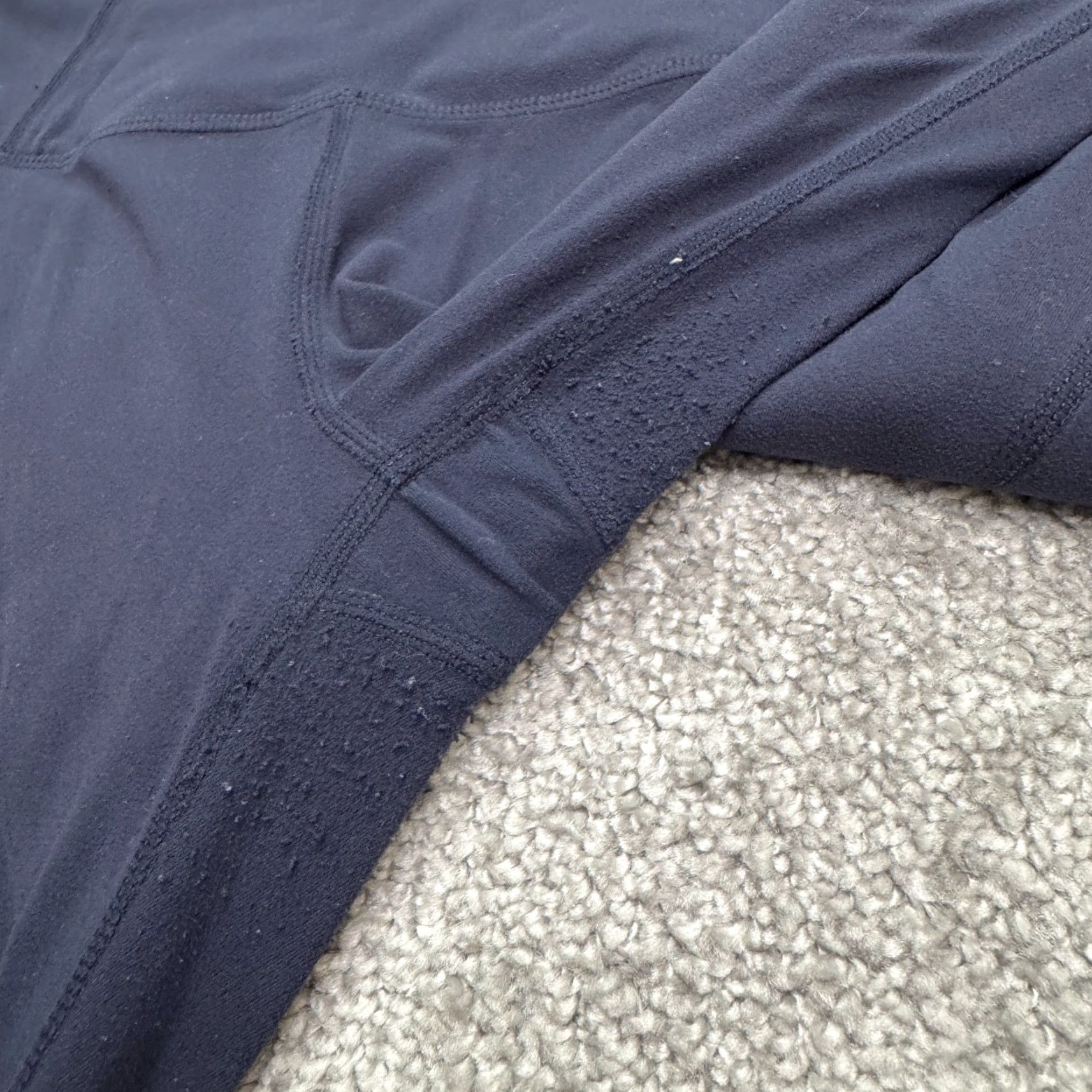 Athleta VINTAGE Athleta Women’s Cropped Leggings S Blue Active Yoga Comfortable Performance Activewear Size 28" / US 6 / IT 42 - 4 Thumbnail