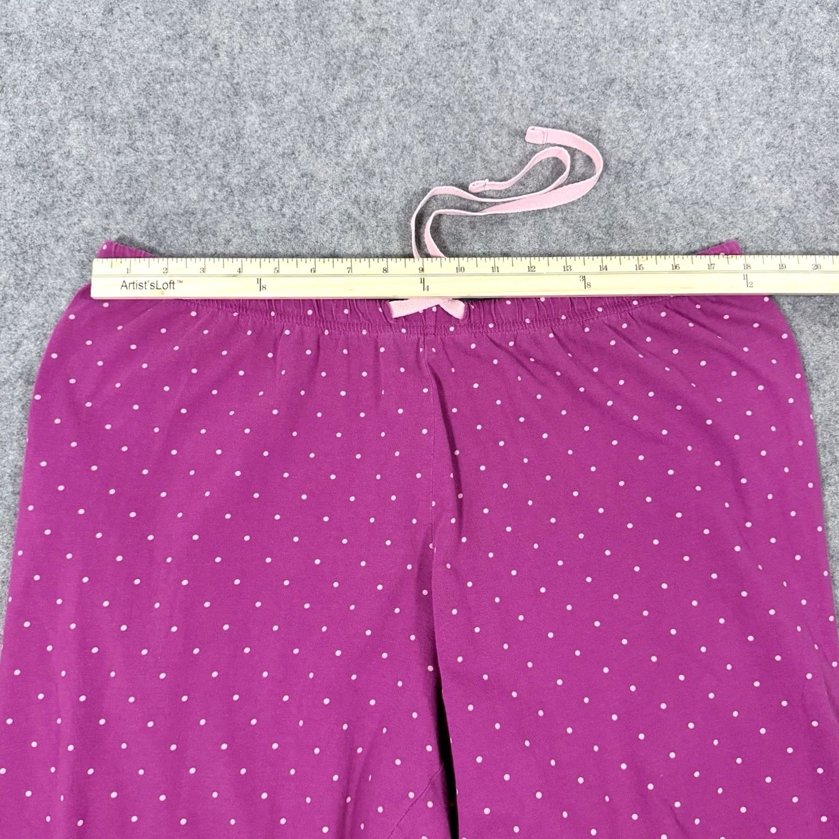 Vintage Pajamagram Polka Dots Capri Pajama Pant Women's XL Pink Capris Womens XL Pajama Pants Polka Dots PajamaGram Size 40" / US 18 - 7 Thumbnail