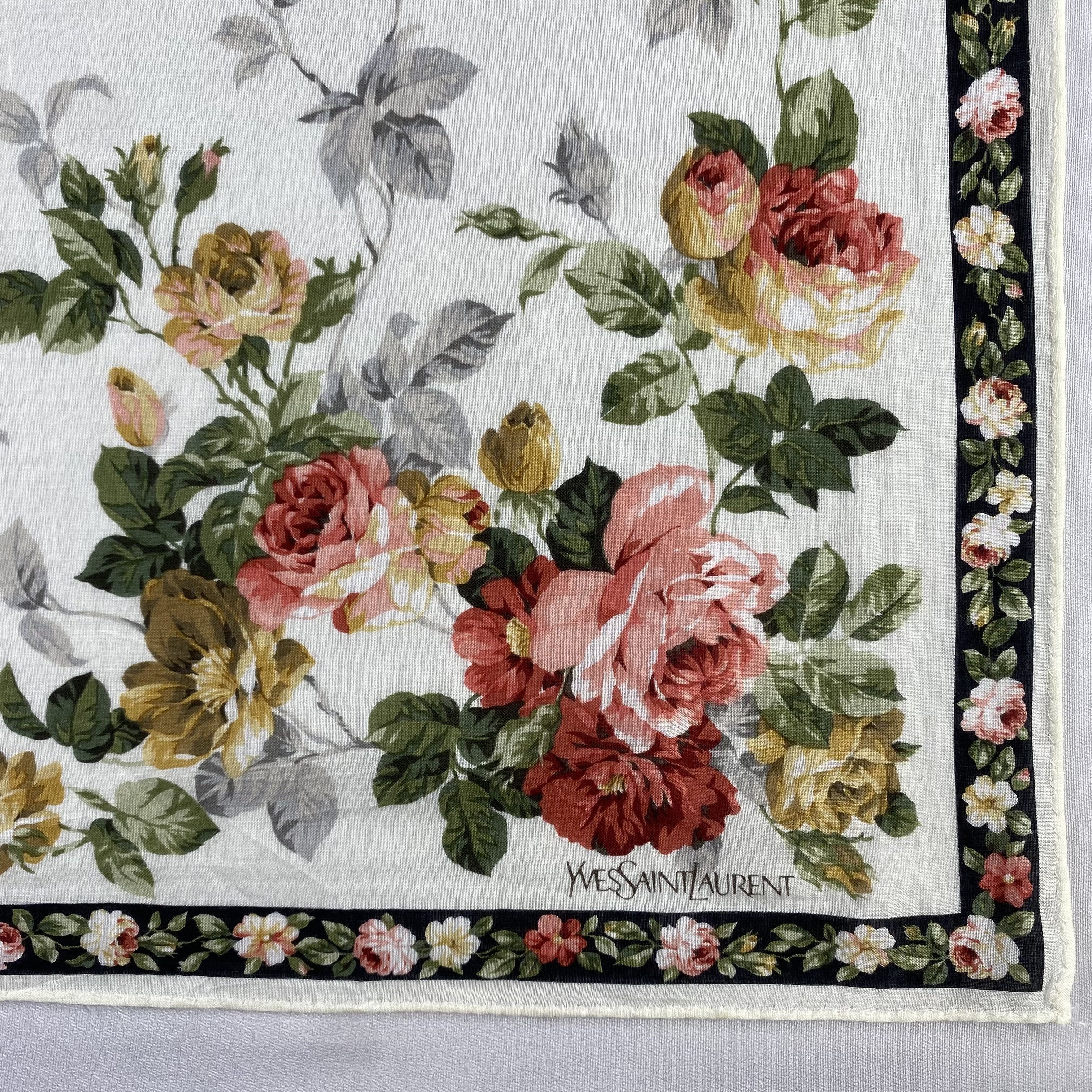 Vintage Yves Saint Laurent Handkerchief / Neckerchief-P1041 Size ONE SIZE - 3 Thumbnail
