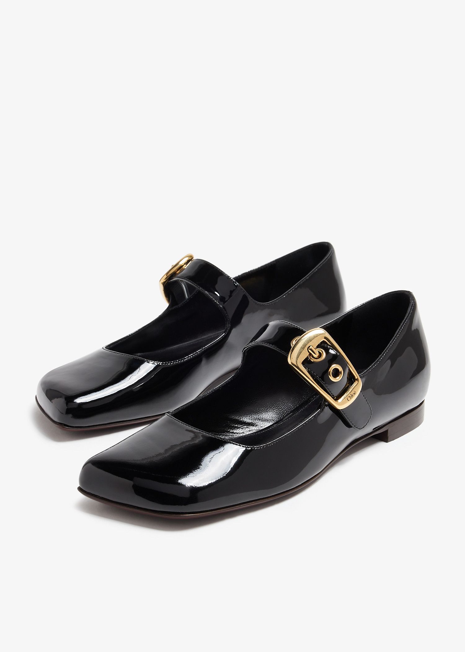 Chloe o1s22i1n0425 Polly Ballerina Flats in Black Size US 7 / IT 37 - 4 Thumbnail