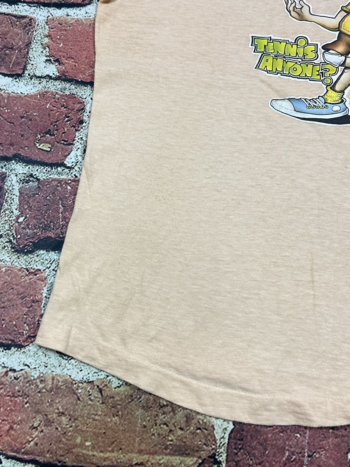 Vintage True Vintage 70s/80s Tennis Anyone Cartoon Tee Single Stitch Size US M / EU 48-50 / 2 - 7 Thumbnail
