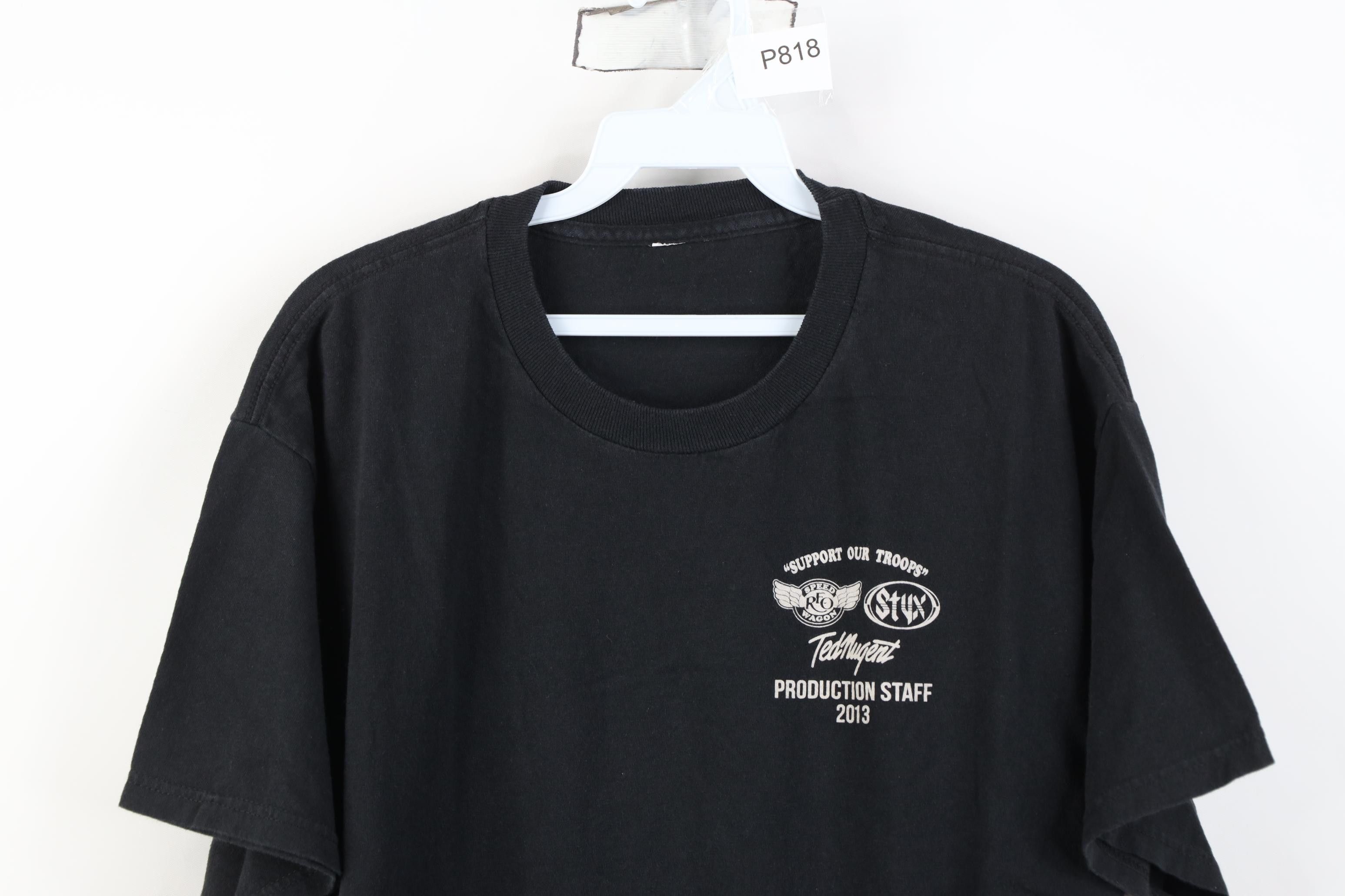 Vintage Vintage Y2K 2013 Production Staff Ted Nugent Wagon T-Shirt Size US L / EU 52-54 / 3 - 2 Thumbnail