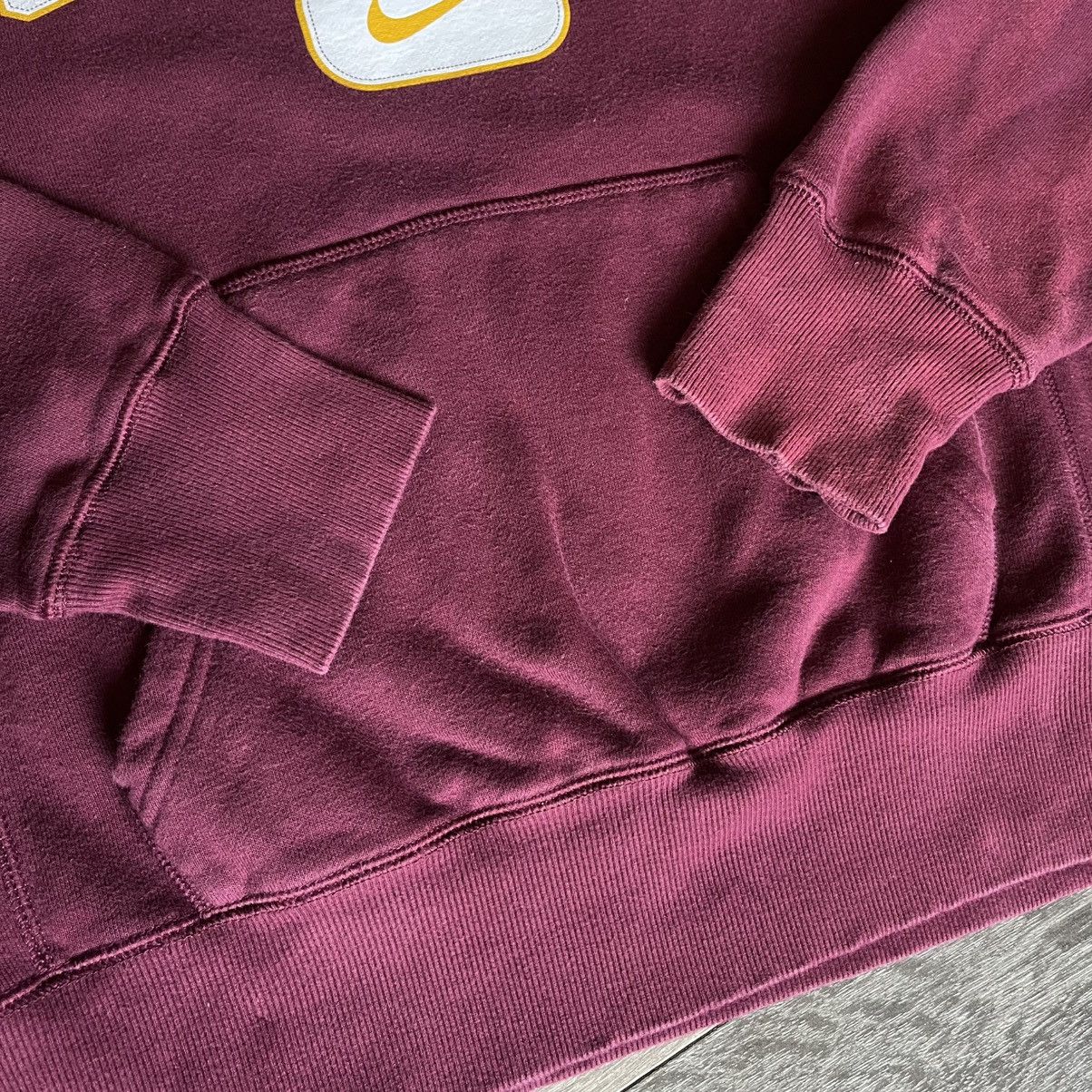 Nike × Vintage Vintage 2000s Nike U.S. Navy Center Swoosh Logo Hoodie Red Size US S / EU 44-46 / 1 - 5 Thumbnail