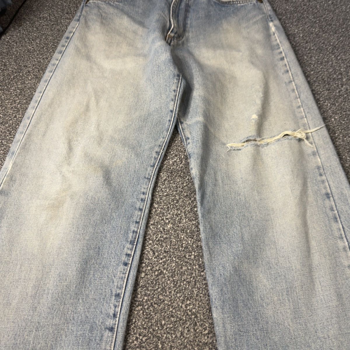 Denim & Co. Vintage 80s Selvedge Japanese Denim Wrangler Faded Wide Leg Size 28" / US 6 / IT 42 - 4 Thumbnail