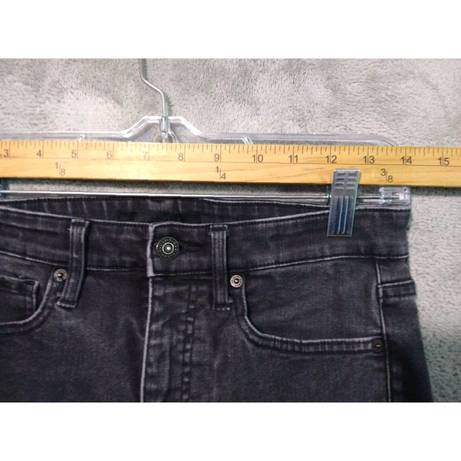 Uniqlo Uniqlo Jeans Womens 27 Black Denim Skinny Straight High Rise Stretch Dark Wash Size 27" / US 4 / IT 40 - 3 Thumbnail