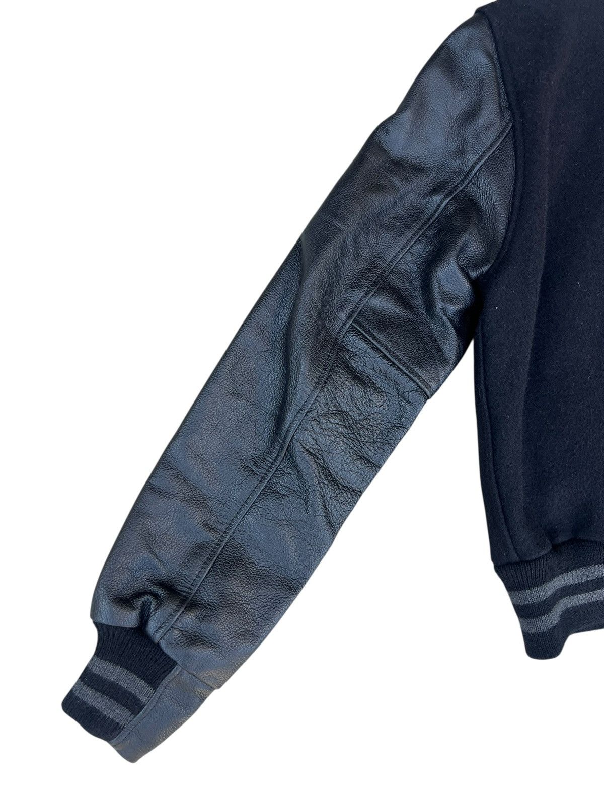 The Brooklyn Circus 2013 The Brooklyn Circus Leather Sleeve Varsity Jacket Size US XS / EU 42 / 0 - 20 Thumbnail