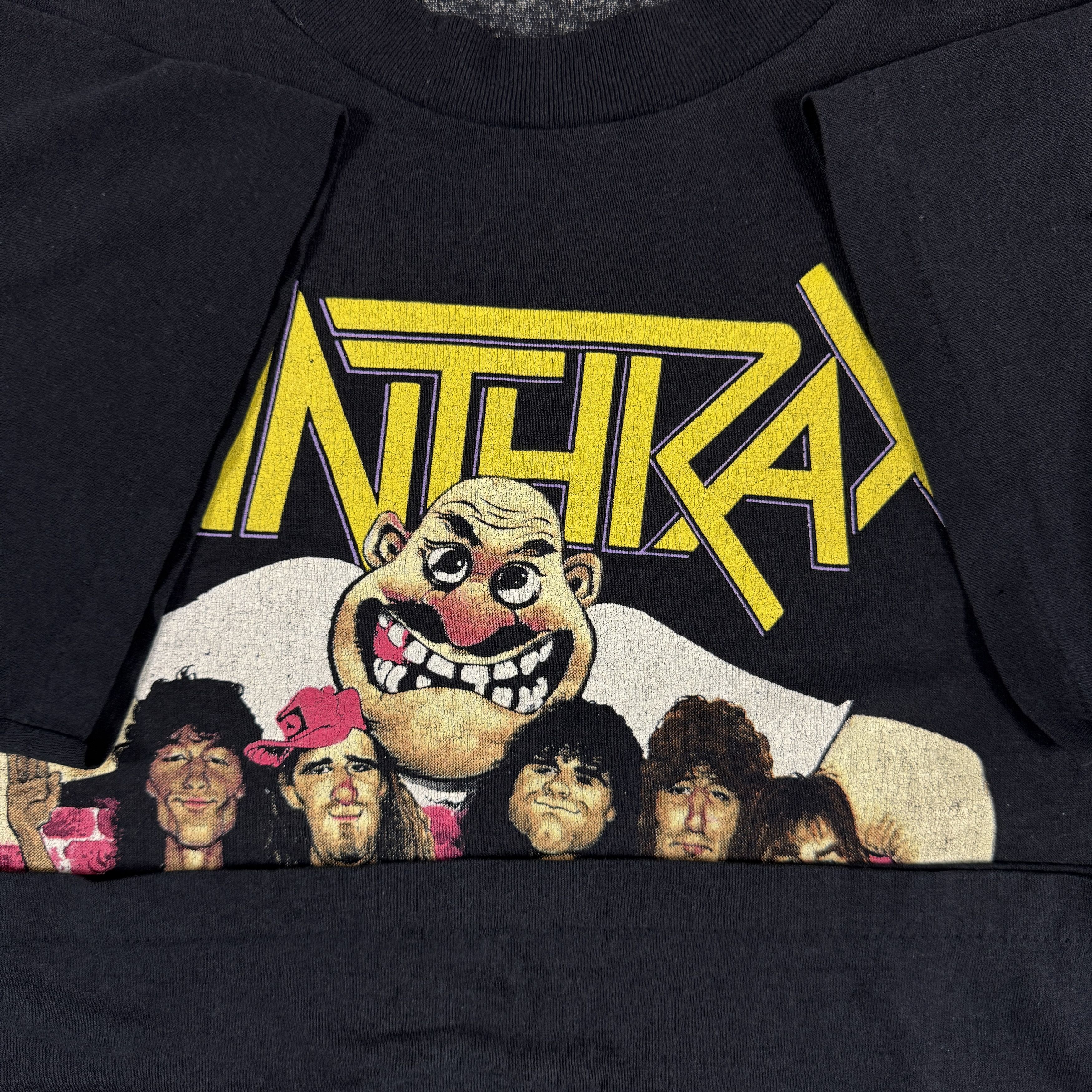 Band Tees Vintage 80s Anthrax Tour Shirt Size US XL / EU 56 / 4 - 6 Thumbnail