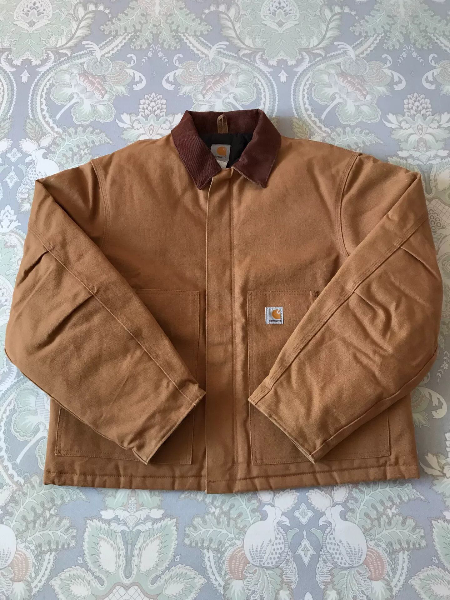 Carhartt Carhartt J02 Brown Canvas Jacket Size US S / EU 44-46 / 1 - 1 Thumbnail