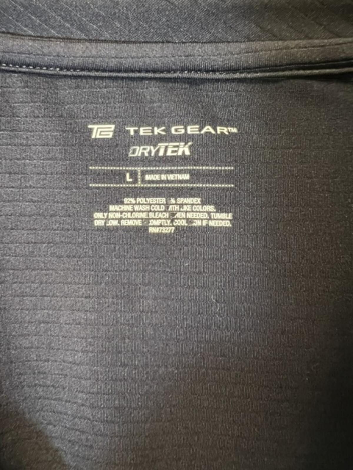 Tek Gear TEK GEAR Dry Tek Short Sleeve Tee Size L / US 10 / IT 46 - 6 Thumbnail