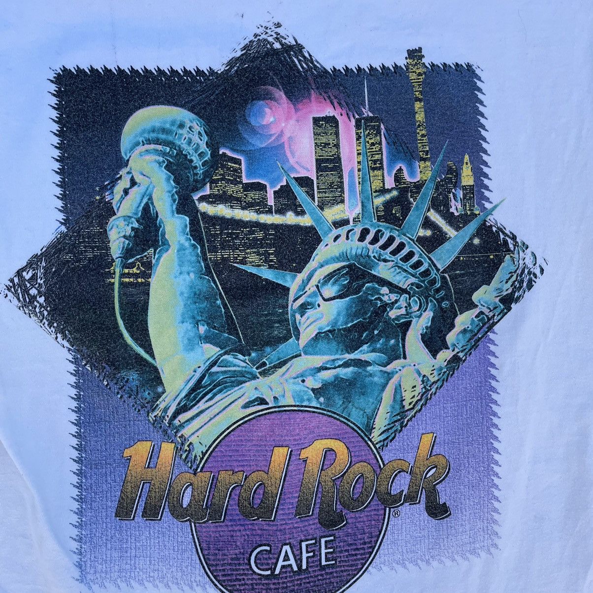 Hard Rock Cafe × Vintage Vintage Hard Rock Cafe T-shirts Logo 90s New York Distressed Size US M / EU 48-50 / 2 - 6 Thumbnail