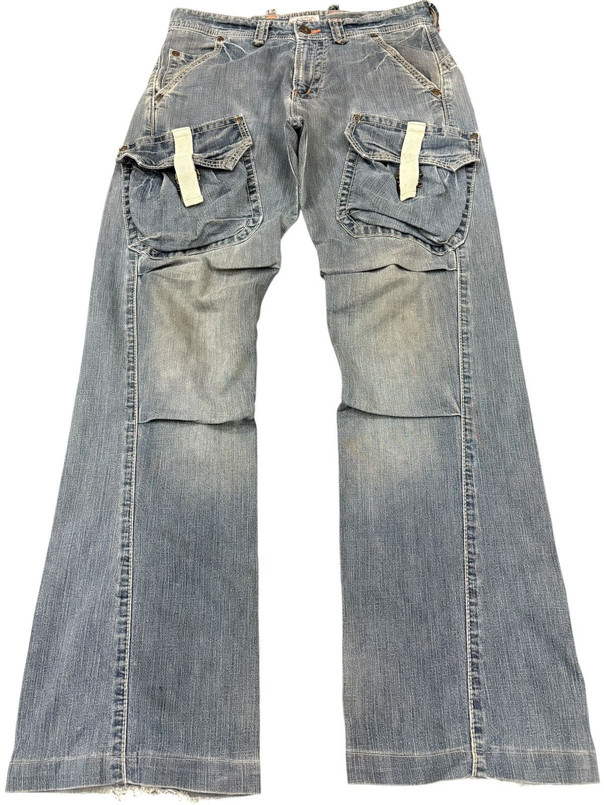 Edwin Exclusive Vintage Edwin XV Flare Cargo Bush Pants Size US 31 - 1 Thumbnail