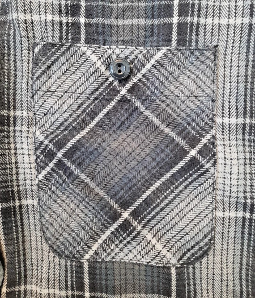 Neighborhood NEIGHBORHOOD Grey Plaid Flannel Shirt XL Crafted With Pride Size US XL / EU 56 / 4 - 5 Thumbnail