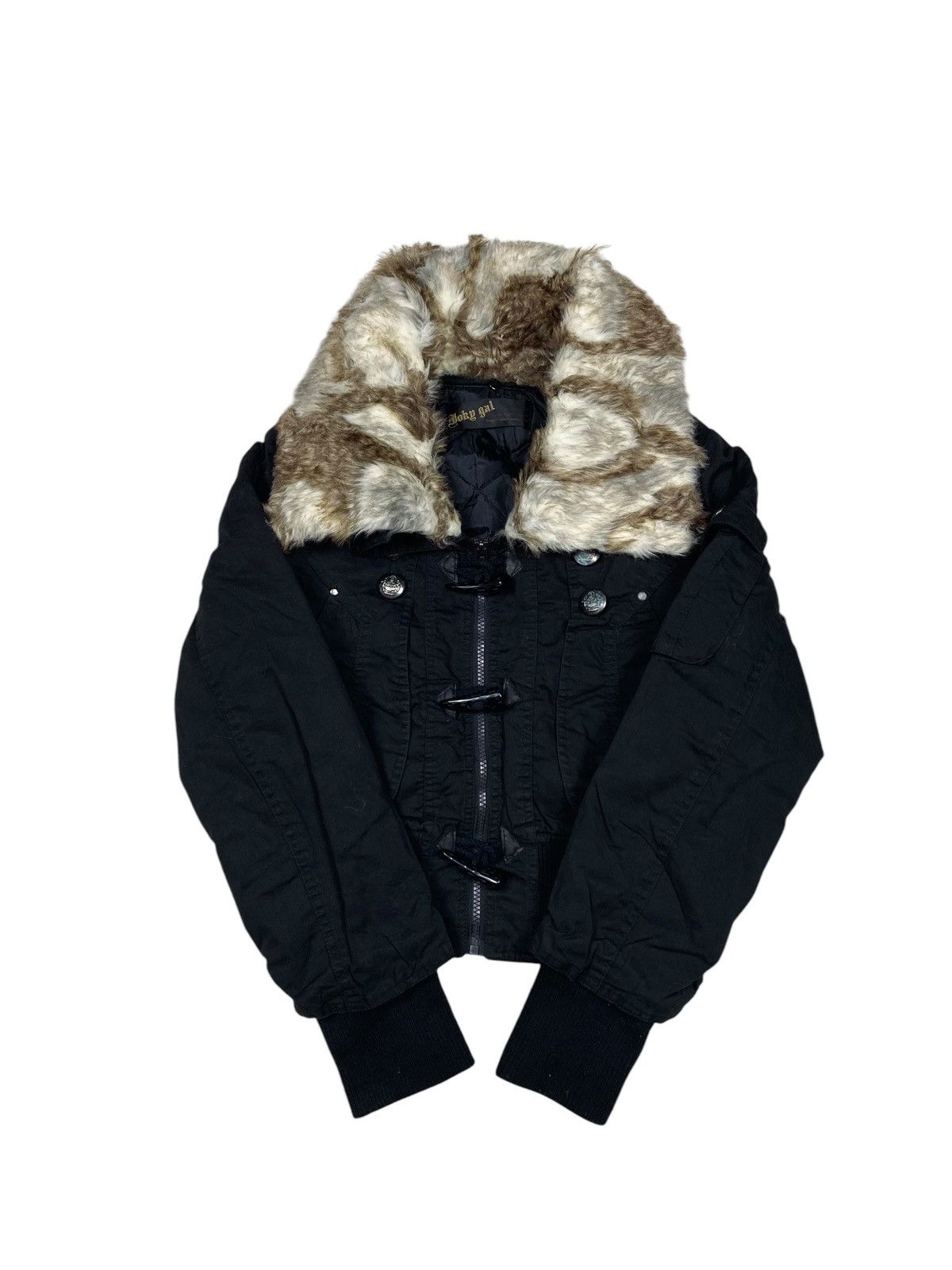 14th Addiction 2000s Joky Gal - Vkei Syle Fur Bomber Jacket Size US M / EU 48-50 / 2 - 4 Thumbnail