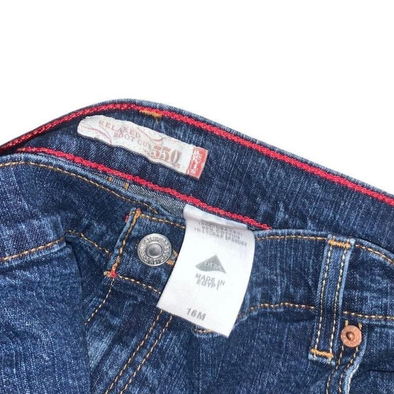 Levi's VINTAGE Levis 550 Relaxed Bootcut Jeans Dark Denim 16M Egypt Size 38" / US 16 / IT 52 - 5 Thumbnail