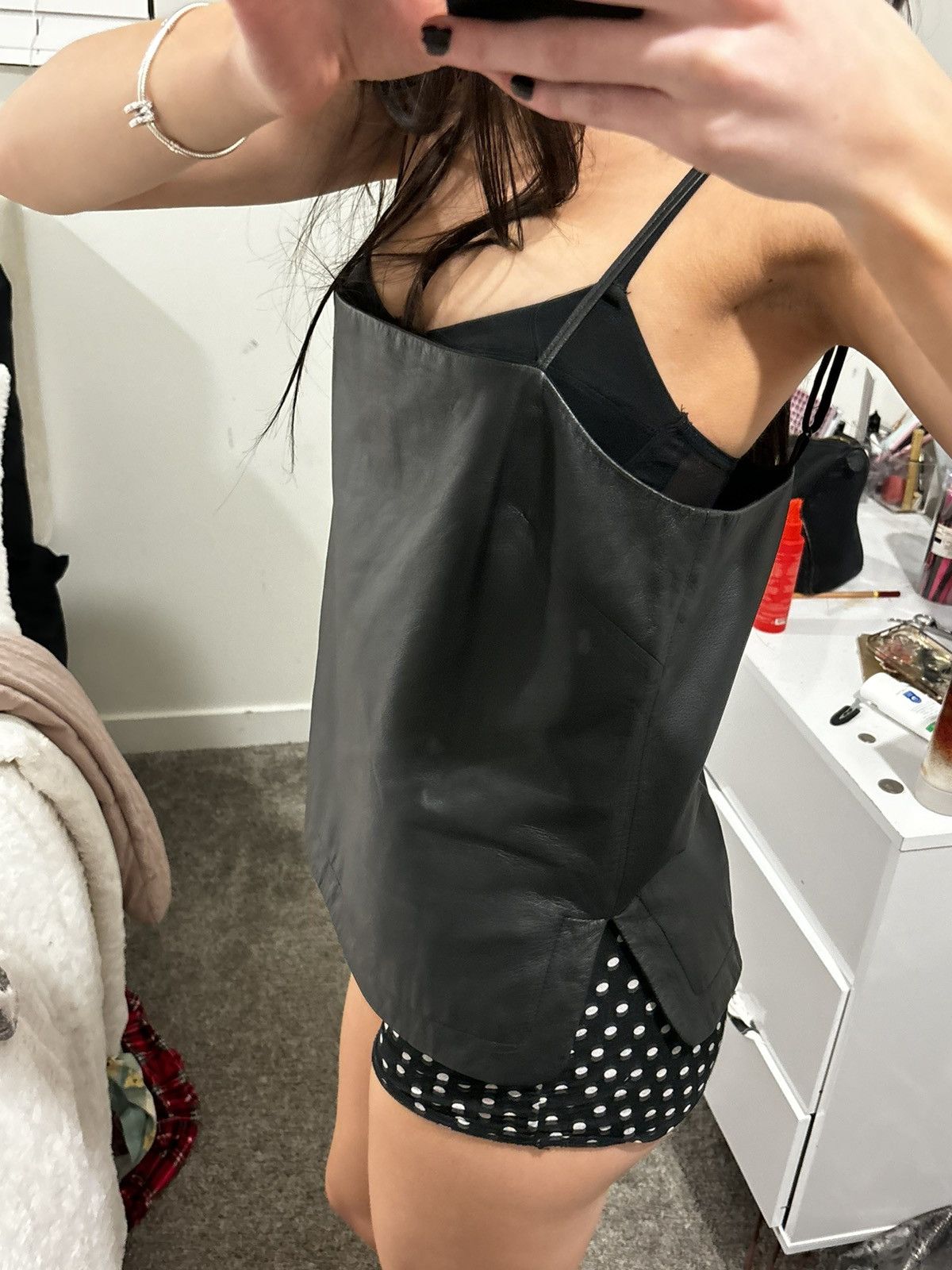 Alexander Wang Black leather alexander wang top Size M / US 6-8 / IT 42-44 - 8 Thumbnail