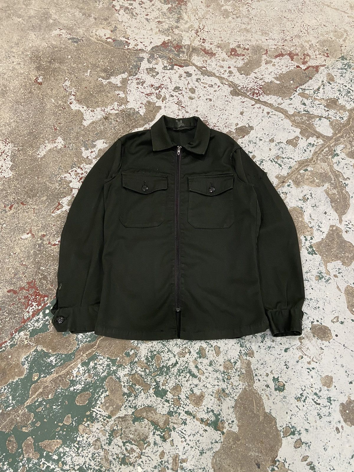 Vintage Vintage Forest Green Army Jacket Size US S / EU 44-46 / 1 - 1 Thumbnail