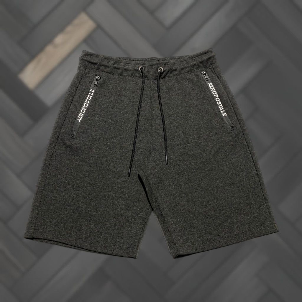 Vintage Aéropostale Mens S Gray Knit Sweat Shorts Zipper Pockets Athletic Gym Casual Size US 28 / EU 44 - 1 Thumbnail