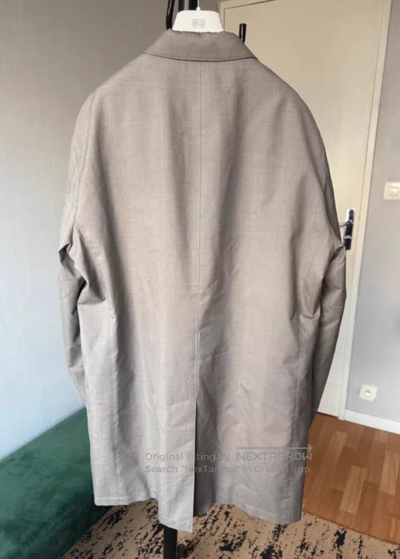 Loro Piana Loro Piana Silk and Wool Blended Trench Coat Size US XL / EU 56 / 4 - 5 Thumbnail