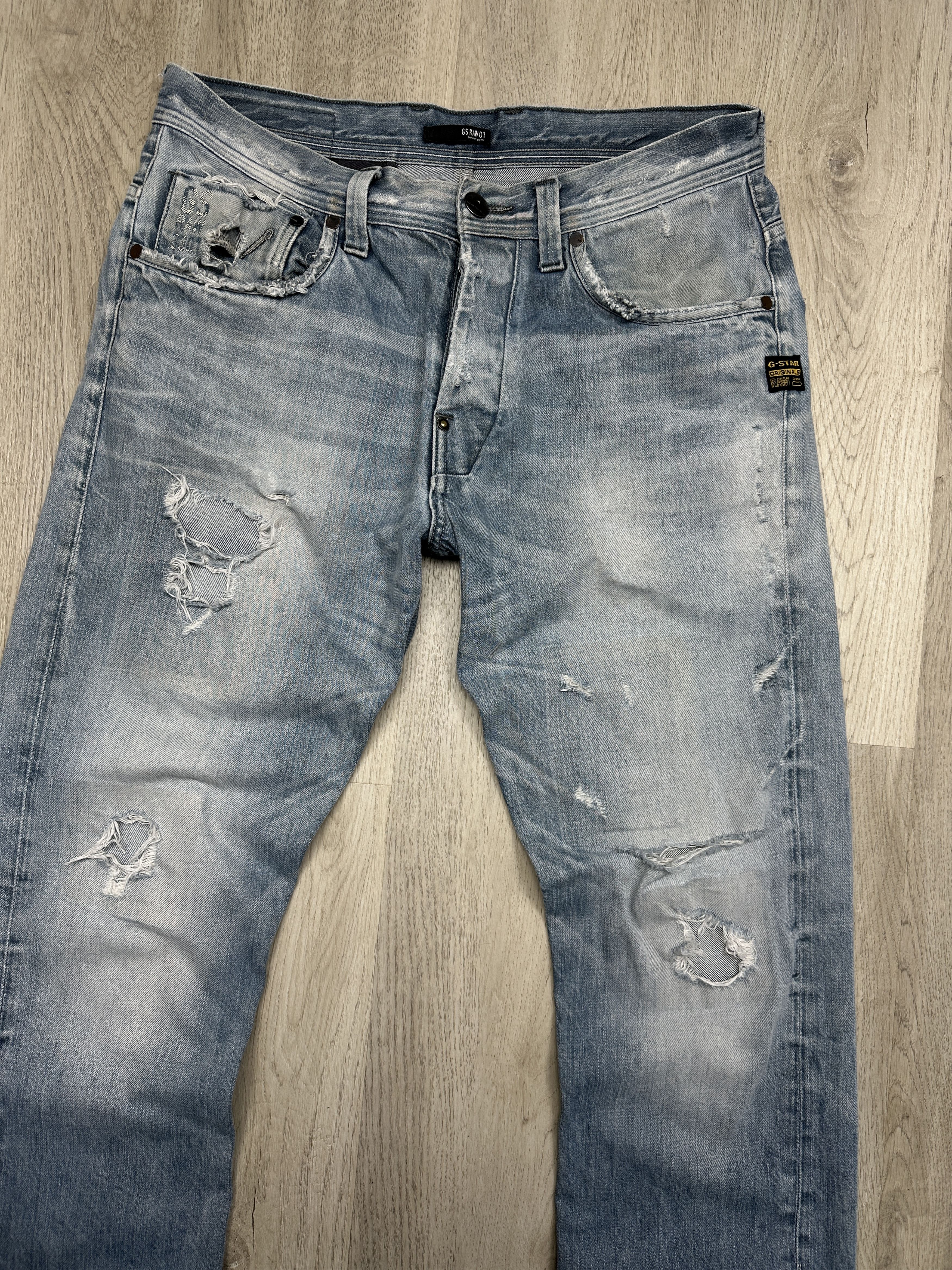 G-Star G Star Raw 3301 Mens Denim Pants Jeans Size US 32 / EU 48 - 5 Thumbnail