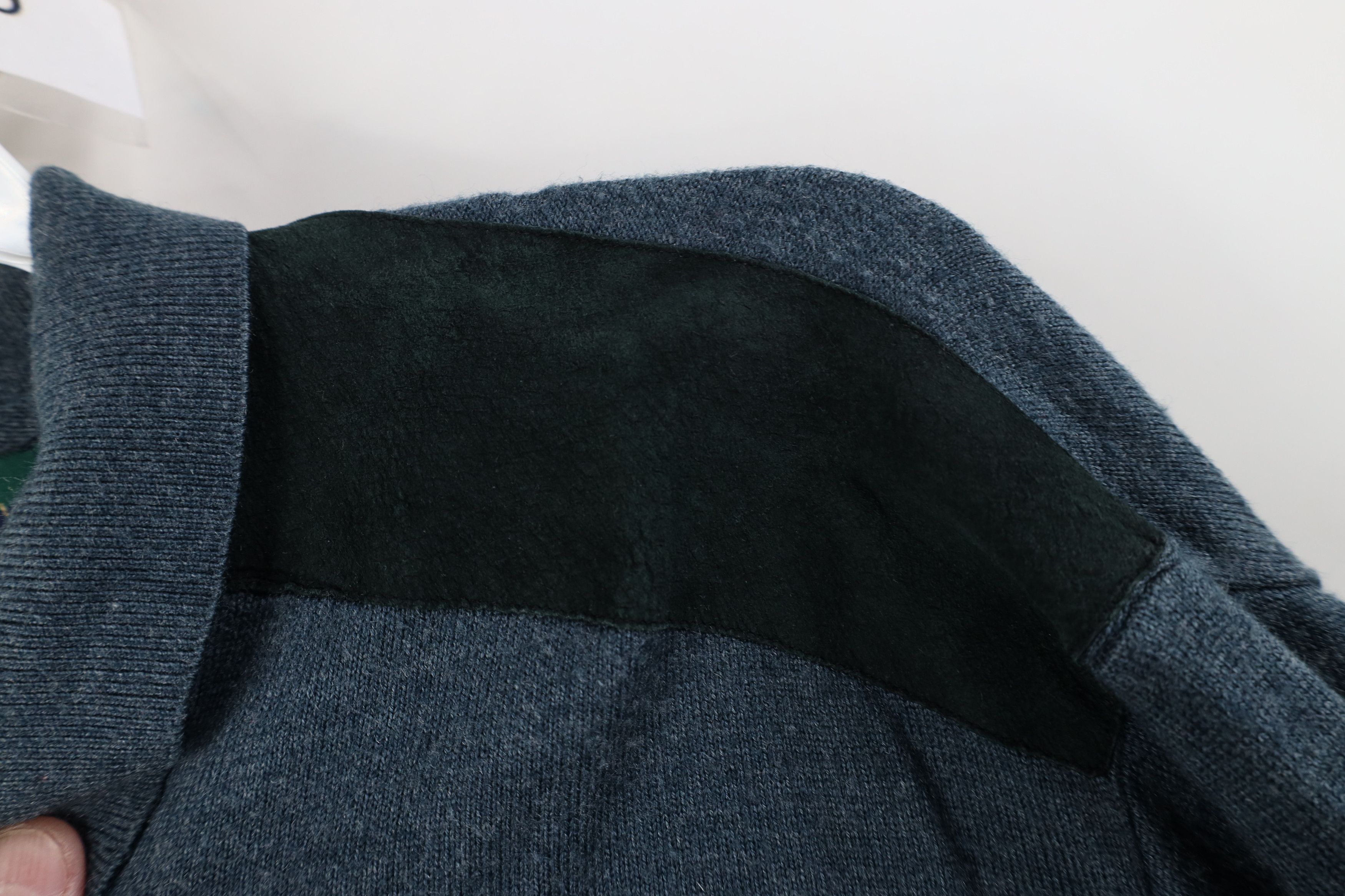 Vintage Vintage 90s Streetwear Trim Knit Collared Polo Sweater Blue Size US L / EU 52-54 / 3 - 6 Thumbnail