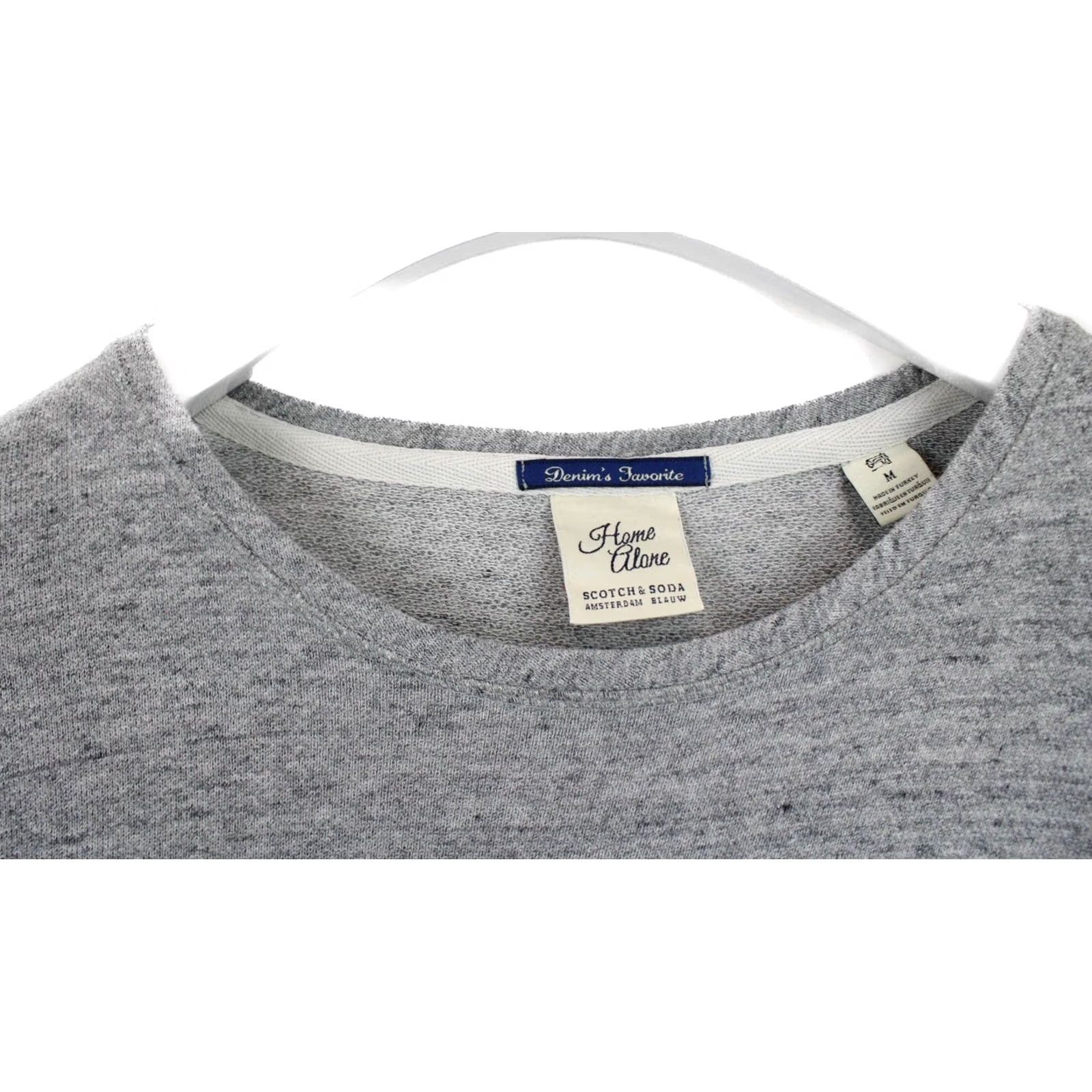 Scotch & Soda SCOTCH & SODA Sweatshirt Men M Pullover Crew Neck Melange Grey Size US M / EU 48-50 / 2 - 4 Thumbnail